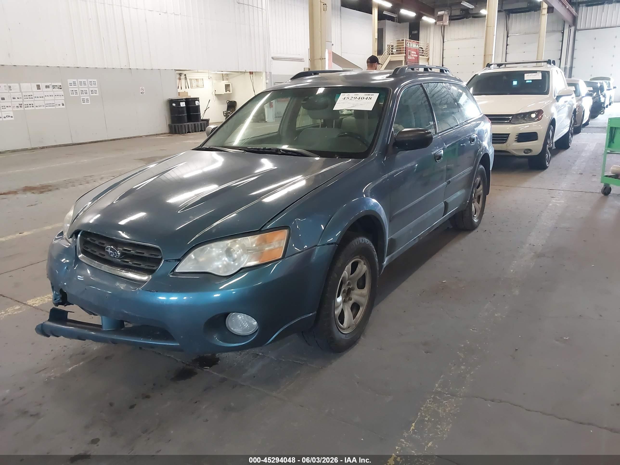 2006 Subaru Outback 2.5i Blue vin: 4S4BP61CX67311818