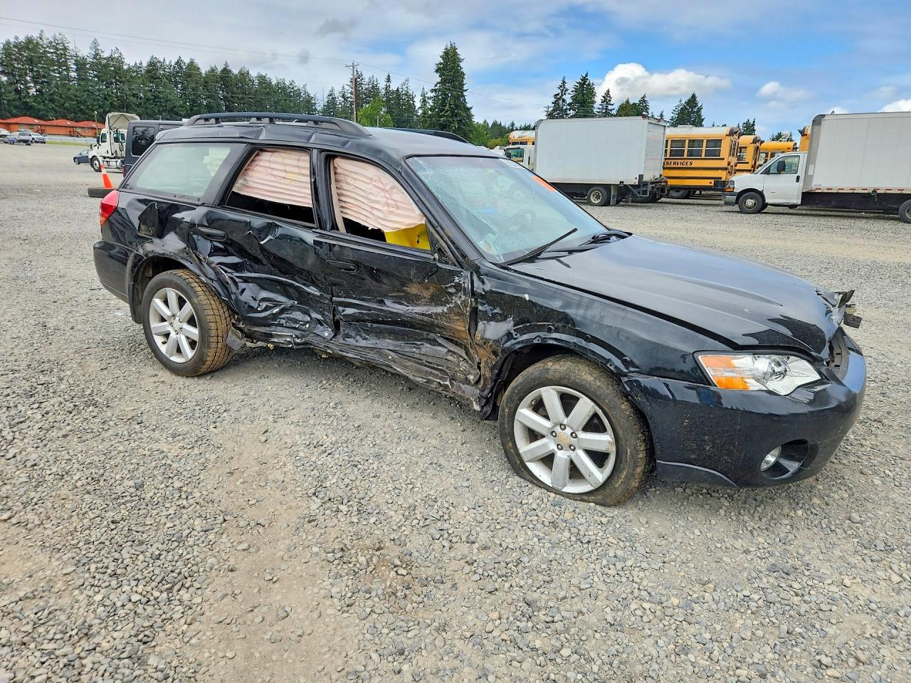 2007 Subaru Outback Outback 2.5i Black vin: 4S4BP61CX77307060