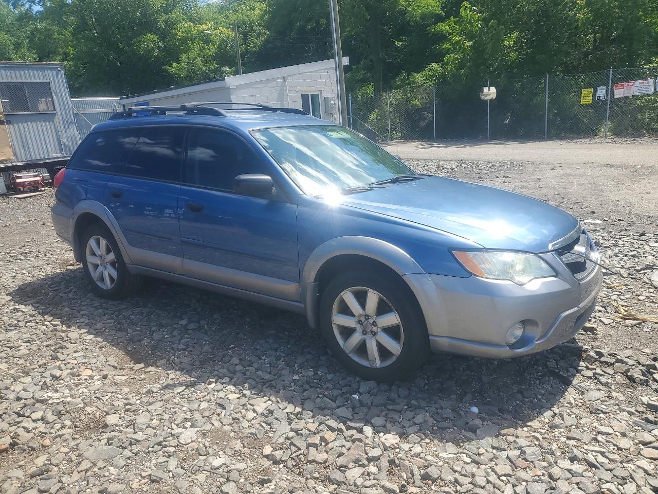 2008 Subaru Outback 2.5i Blue vin: 4S4BP61CX87312728