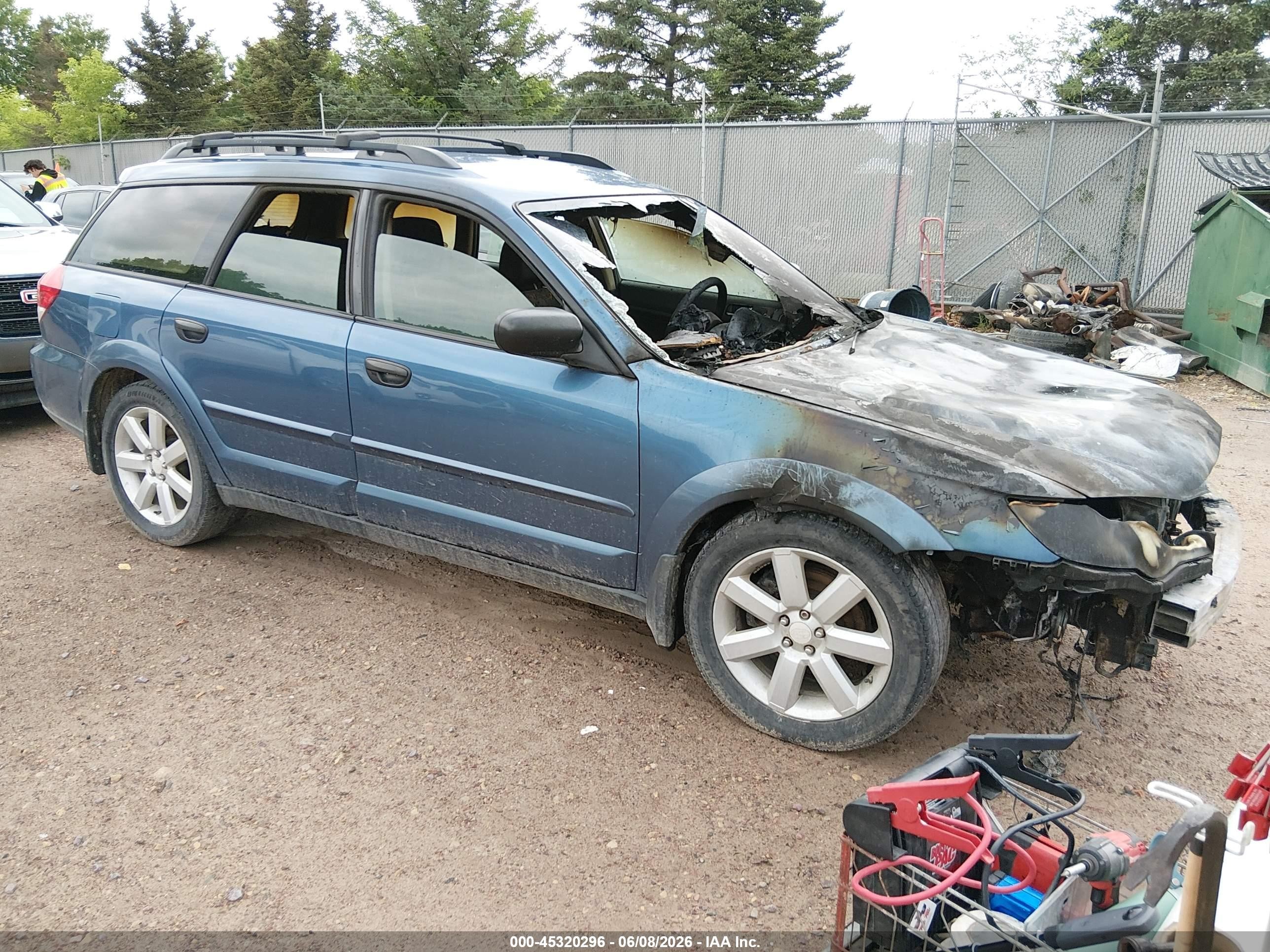 2008 Subaru Outback (natl) 2.5i L.l. Bean Edition/i Blue vin: 4S4BP61CX87315290