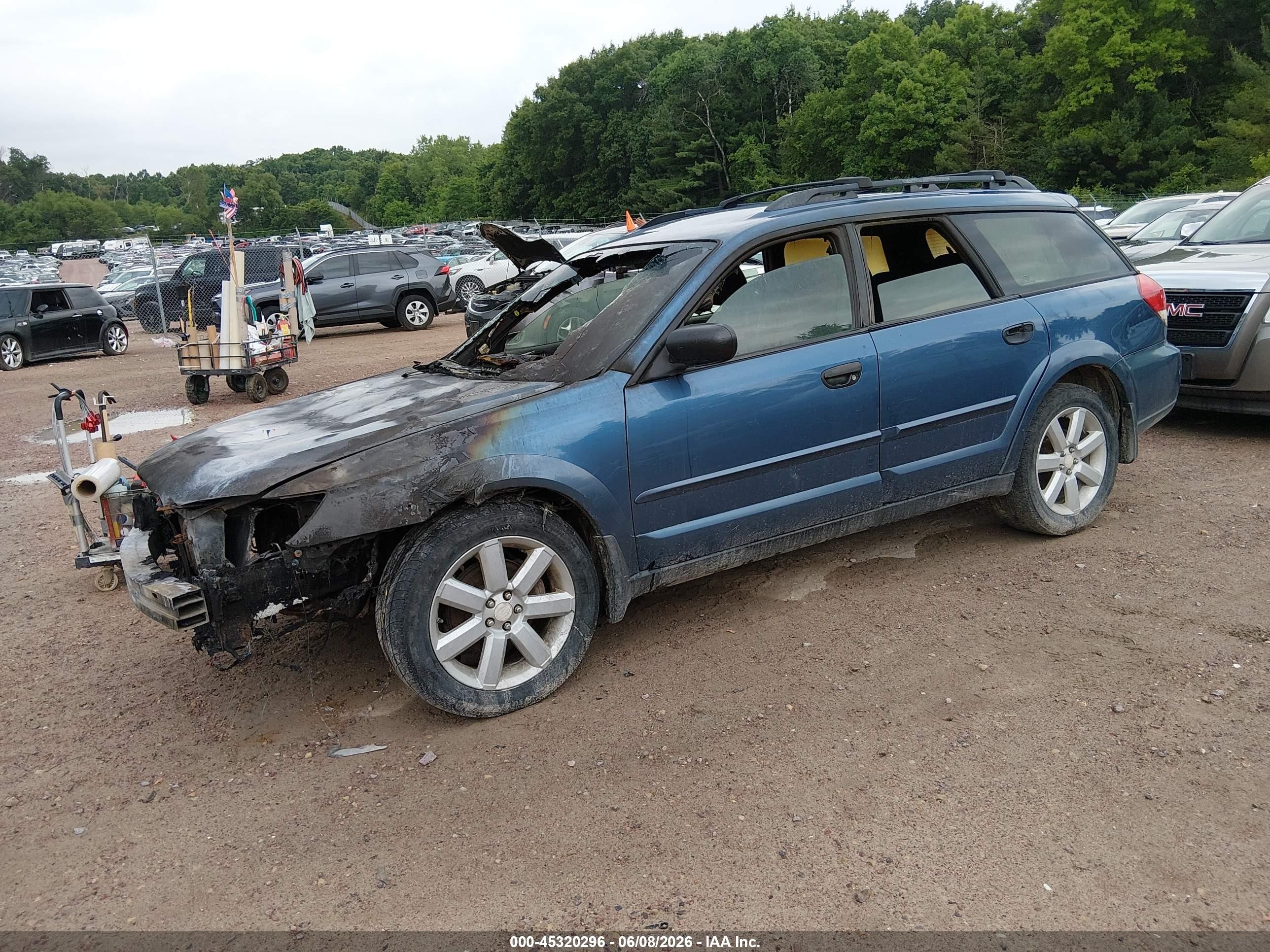 2008 Subaru Outback (natl) 2.5i L.l. Bean Edition/i Blue vin: 4S4BP61CX87315290