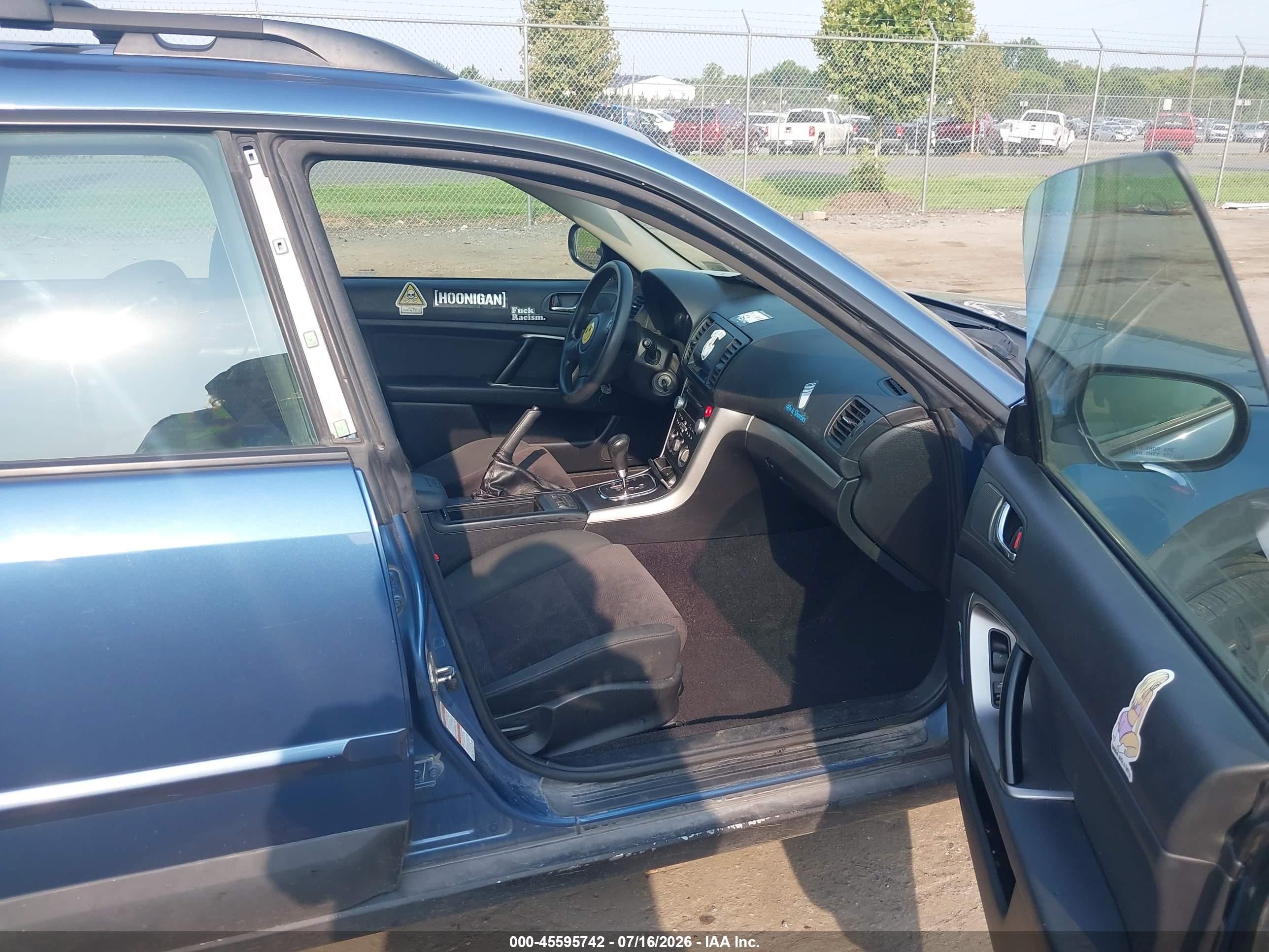 2008 Subaru Outback (natl) I/ll Bean W/nav/ll Bean W/nav/vdc Blue vin: 4S4BP61CX87353411