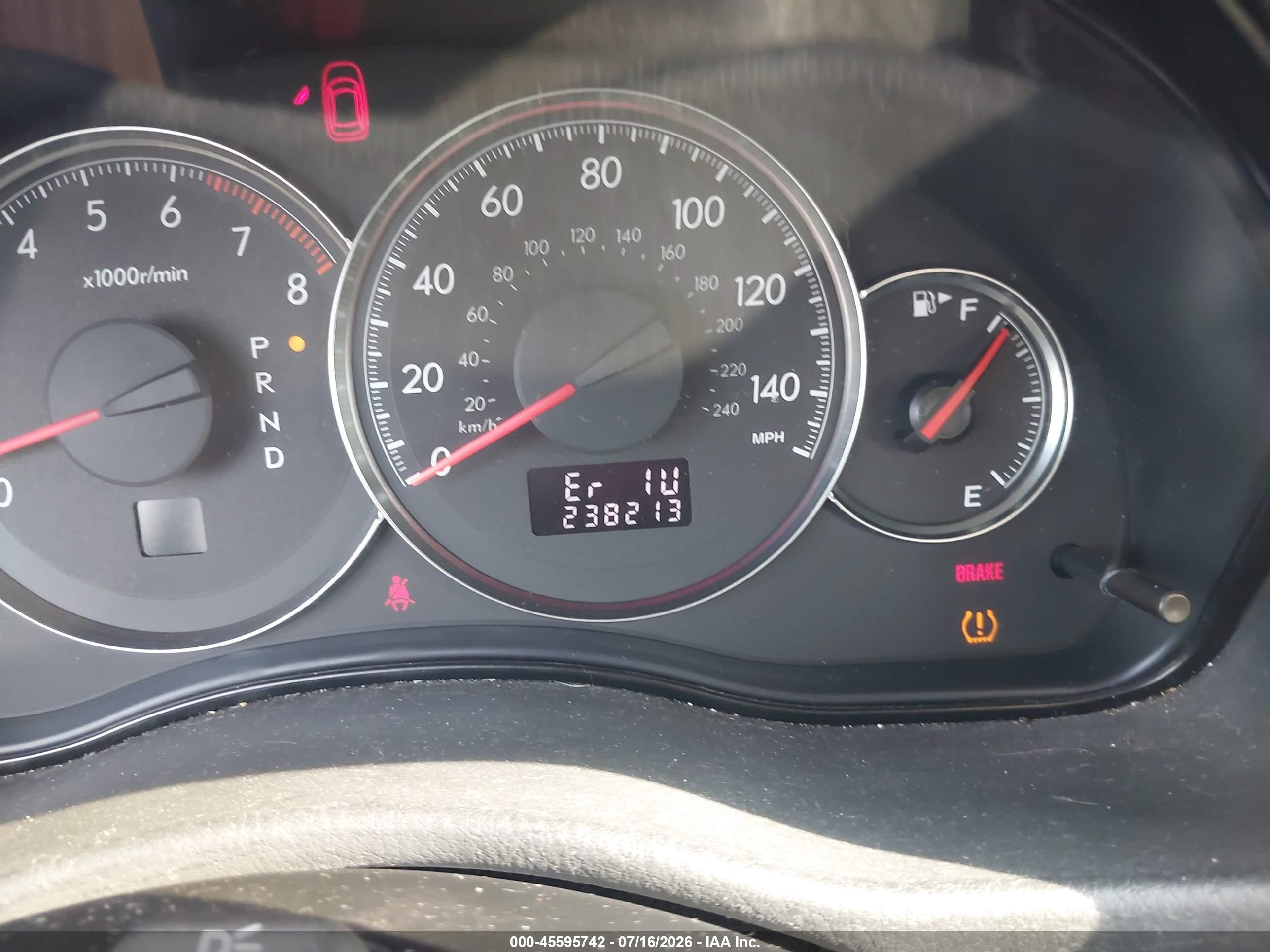 2008 Subaru Outback (natl) I/ll Bean W/nav/ll Bean W/nav/vdc Blue vin: 4S4BP61CX87353411