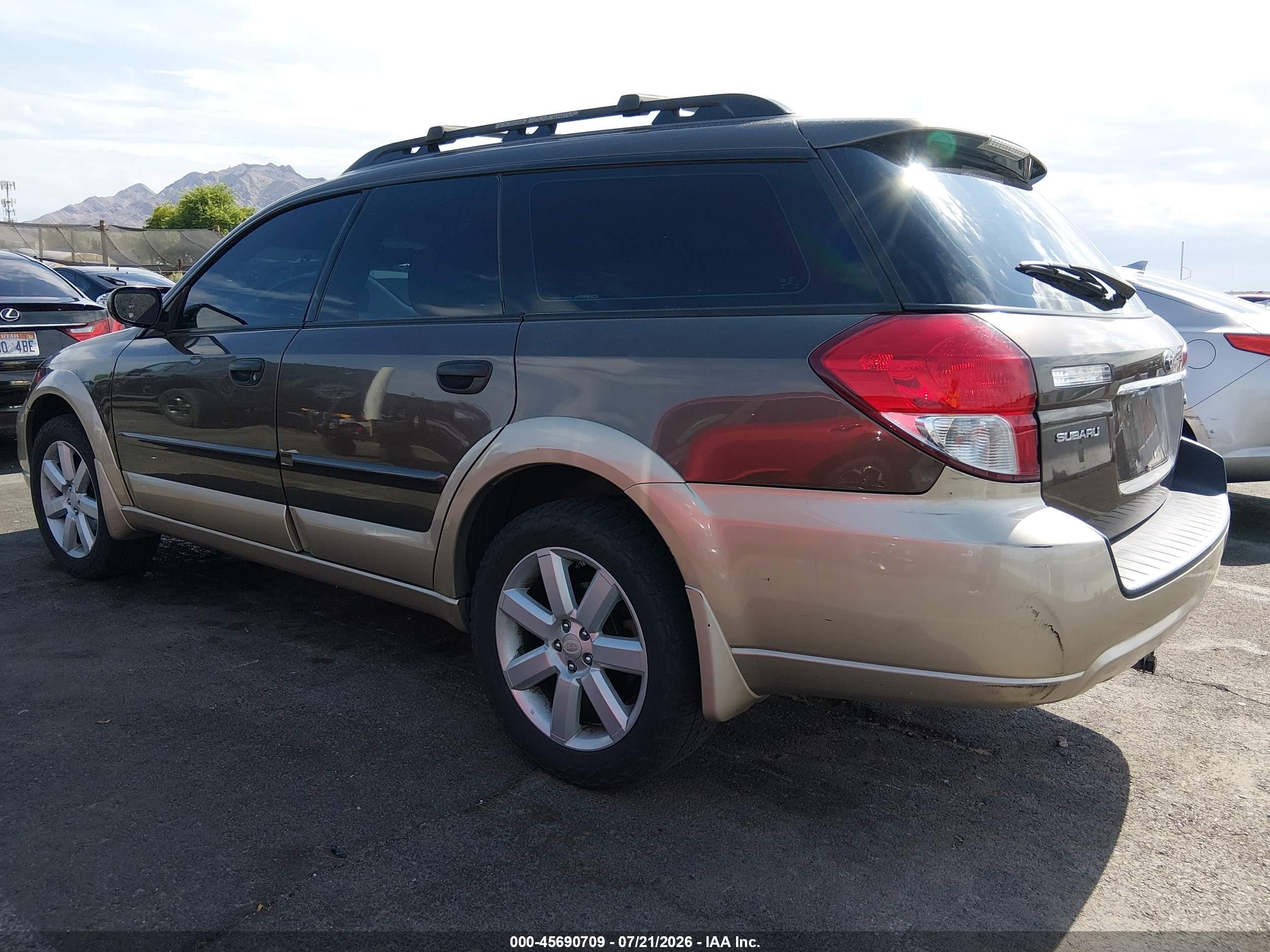 2008 Subaru Outback (natl) I/ll Bean W/nav/ll Bean W/nav/vdc Black vin: 4S4BP61CX87359788