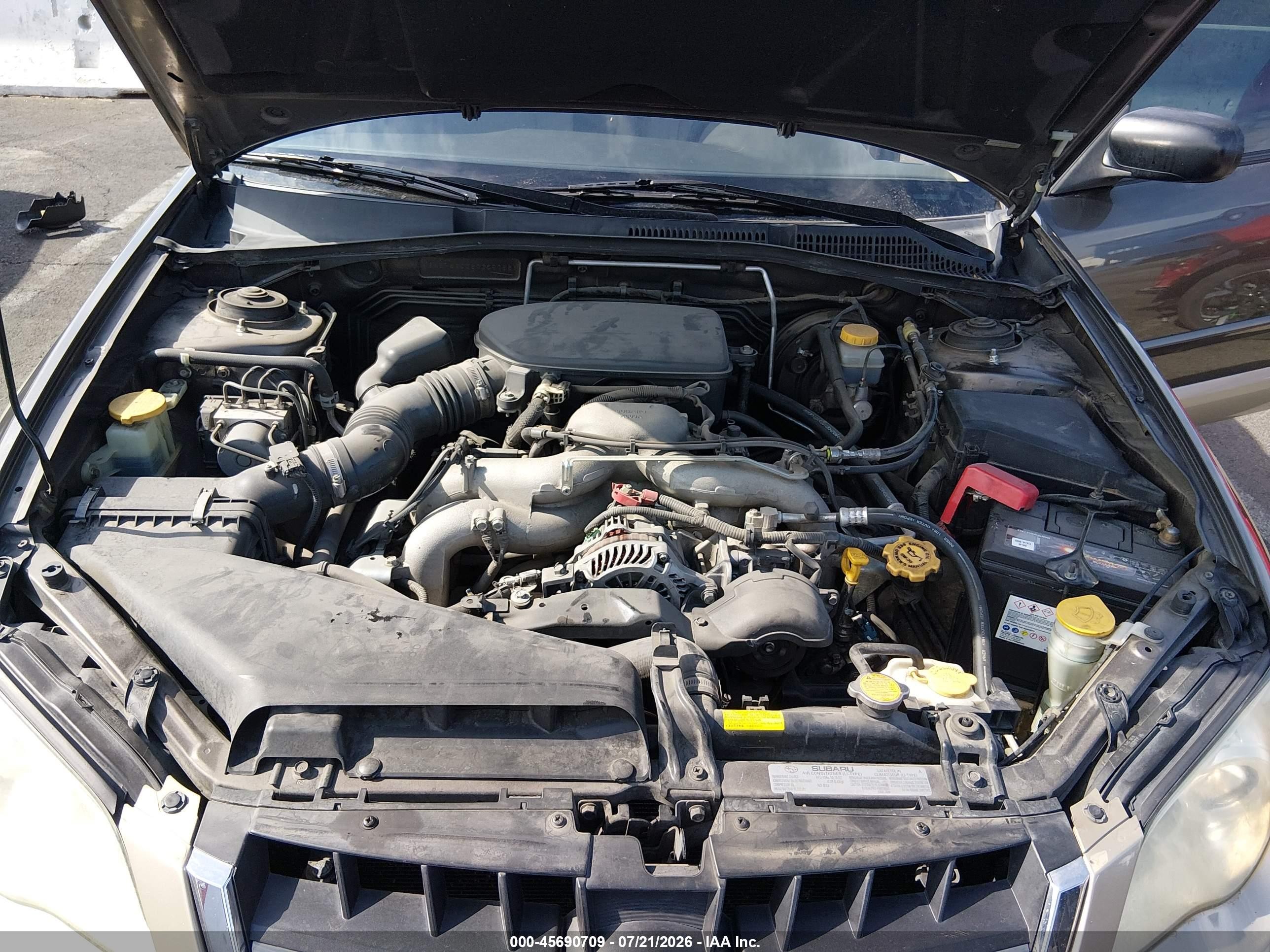 2008 Subaru Outback (natl) I/ll Bean W/nav/ll Bean W/nav/vdc Black vin: 4S4BP61CX87359788