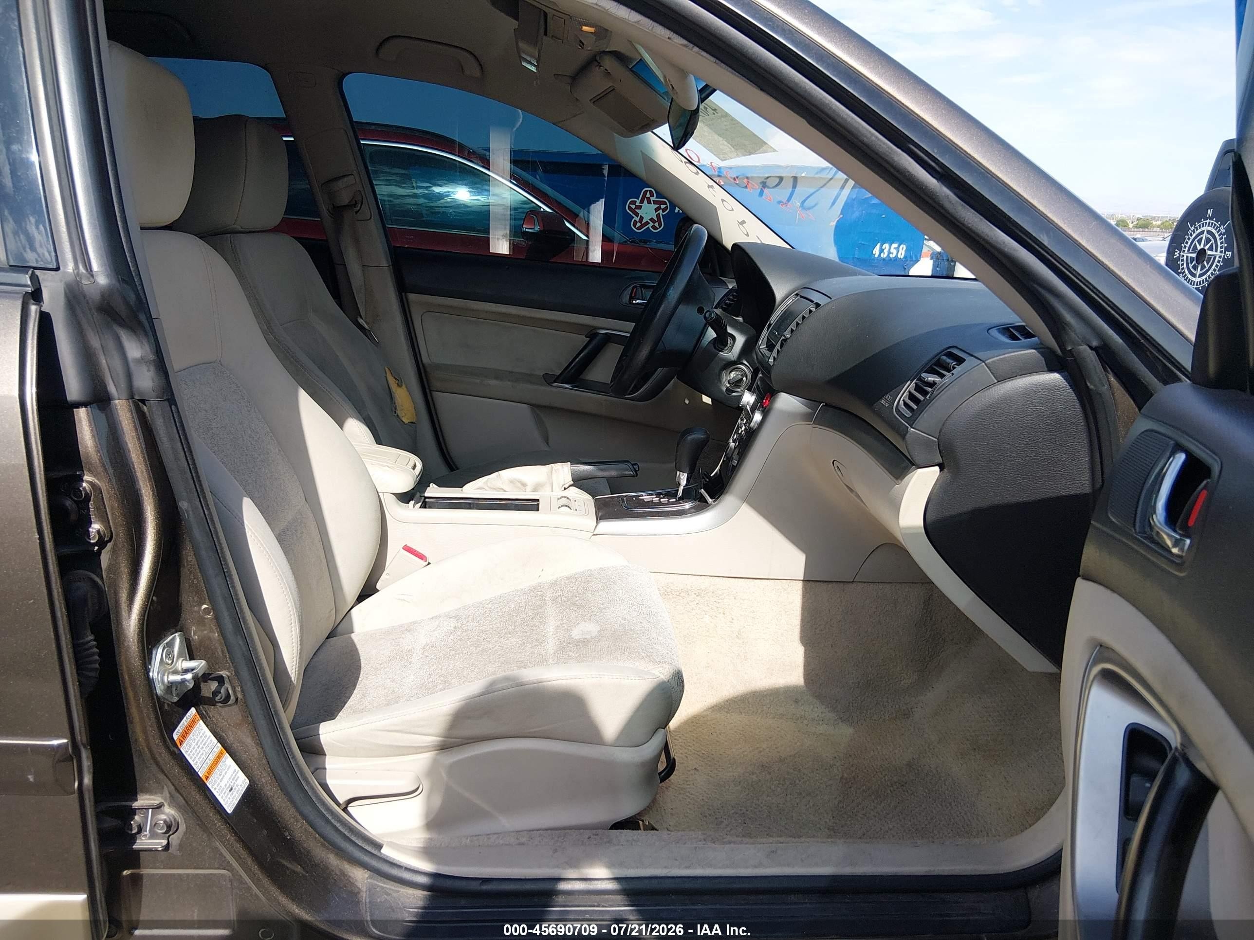 2008 Subaru Outback (natl) I/ll Bean W/nav/ll Bean W/nav/vdc Black vin: 4S4BP61CX87359788