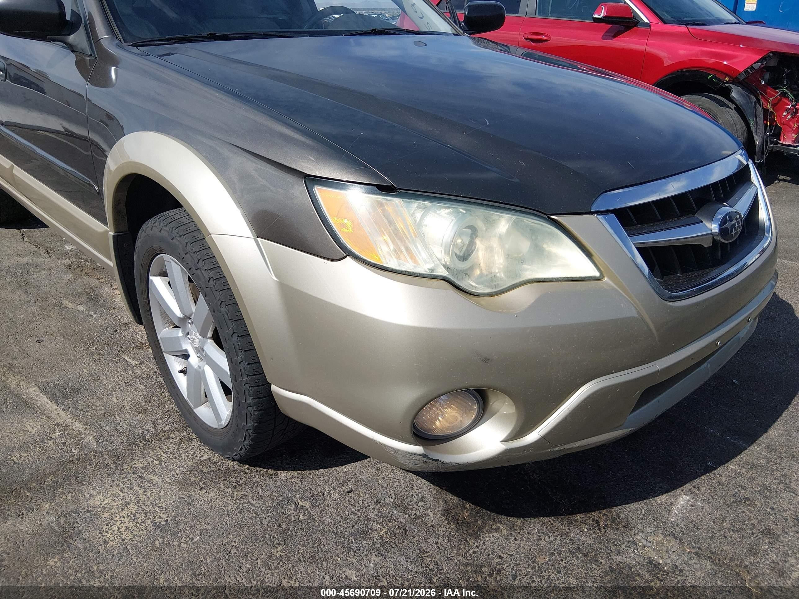 2008 Subaru Outback (natl) I/ll Bean W/nav/ll Bean W/nav/vdc Black vin: 4S4BP61CX87359788