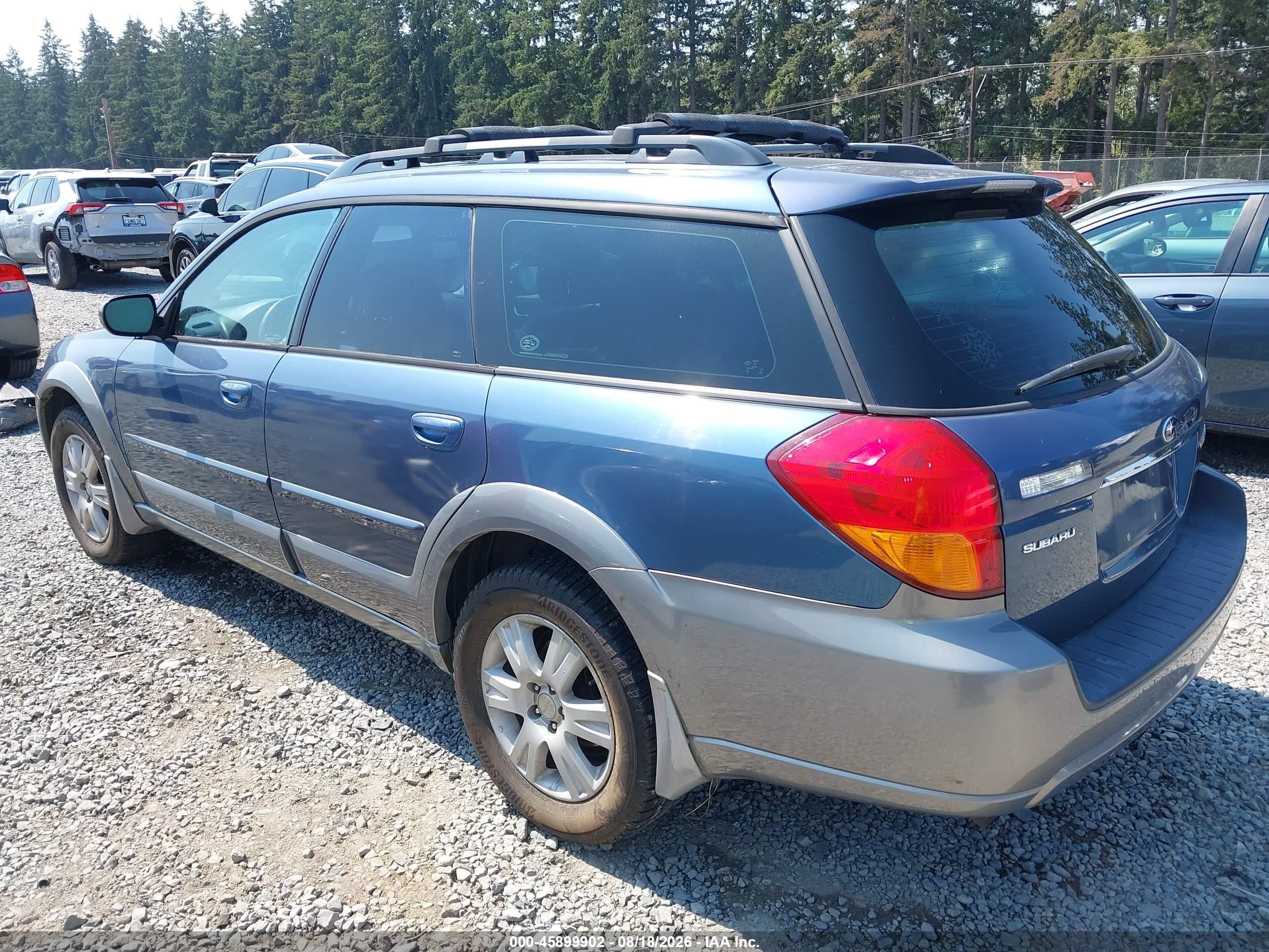2005 Subaru Outback 2.5i Limited Синий vin: 4S4BP62C057385360