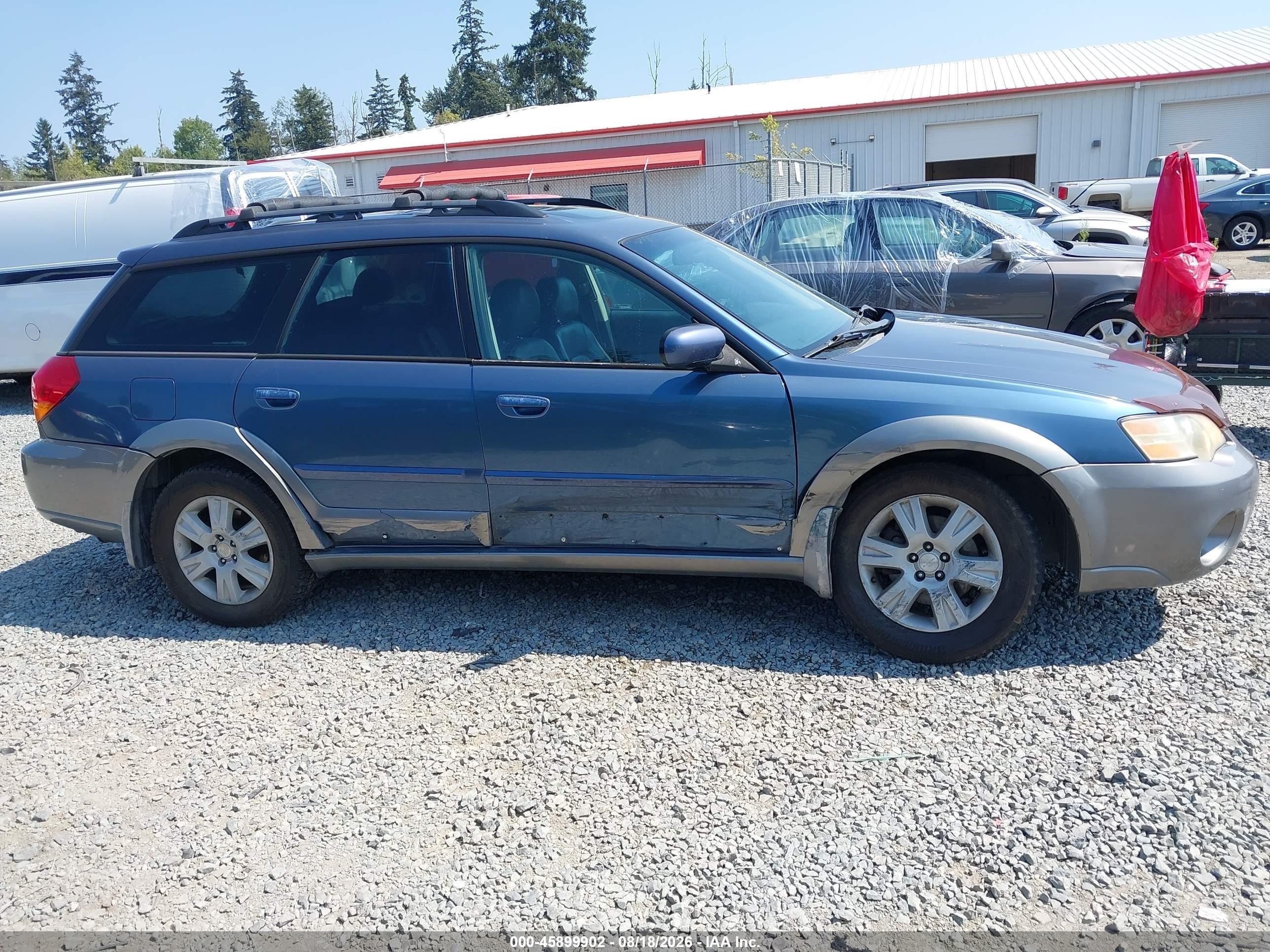 2005 Subaru Outback 2.5i Limited Синий vin: 4S4BP62C057385360