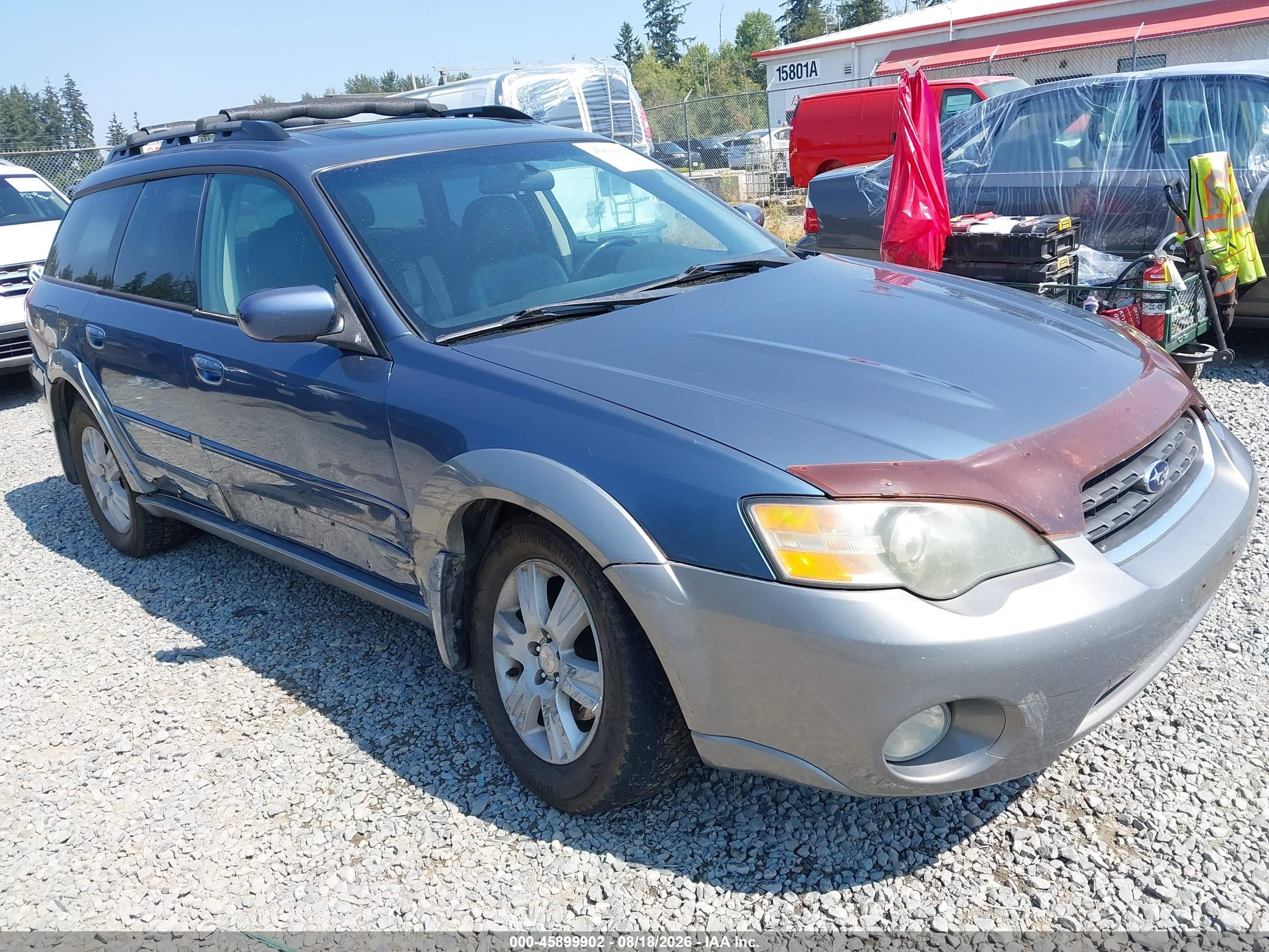 2005 Subaru Outback 2.5i Limited Синий vin: 4S4BP62C057385360
