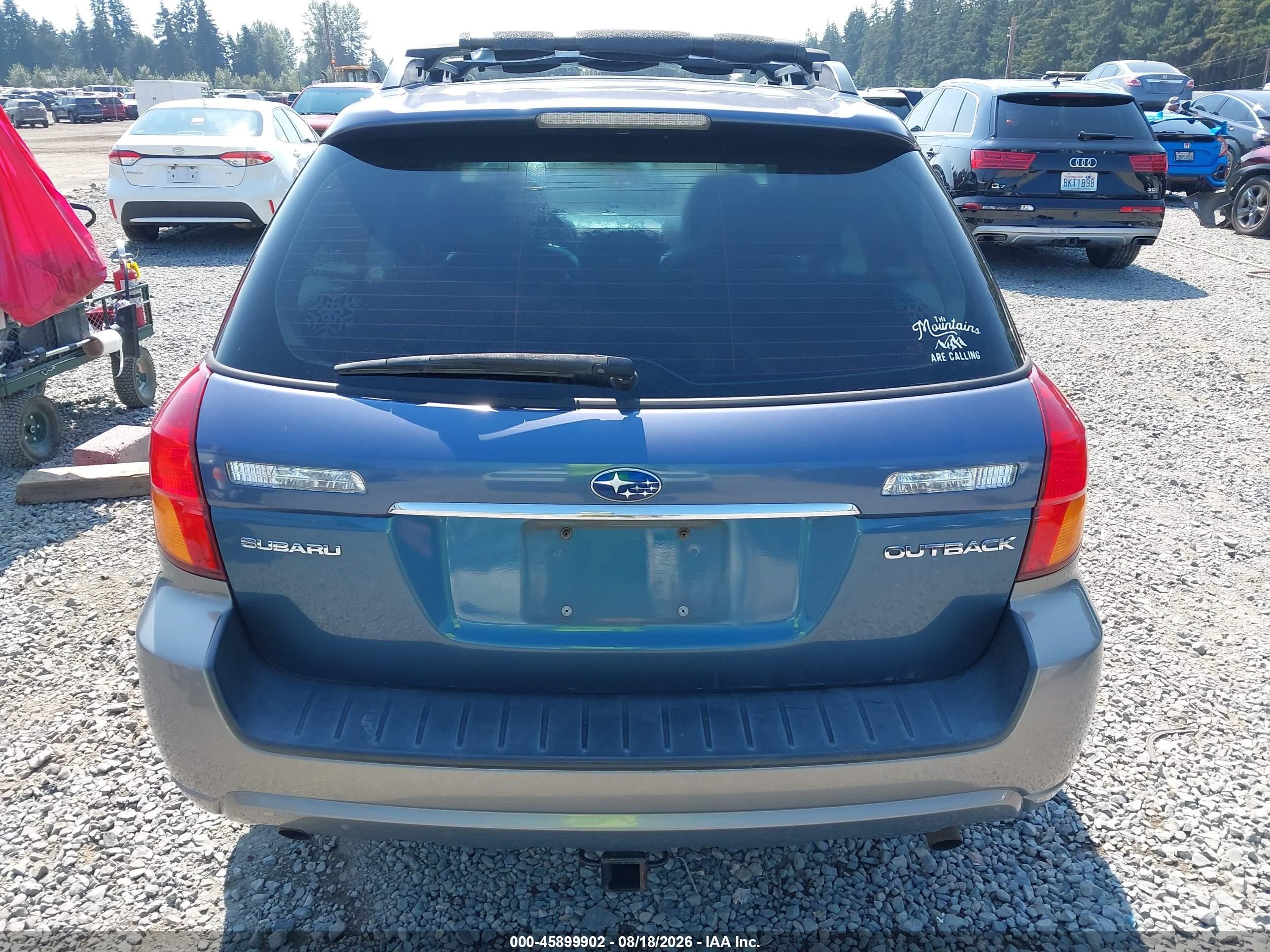 2005 Subaru Outback 2.5i Limited Синий vin: 4S4BP62C057385360