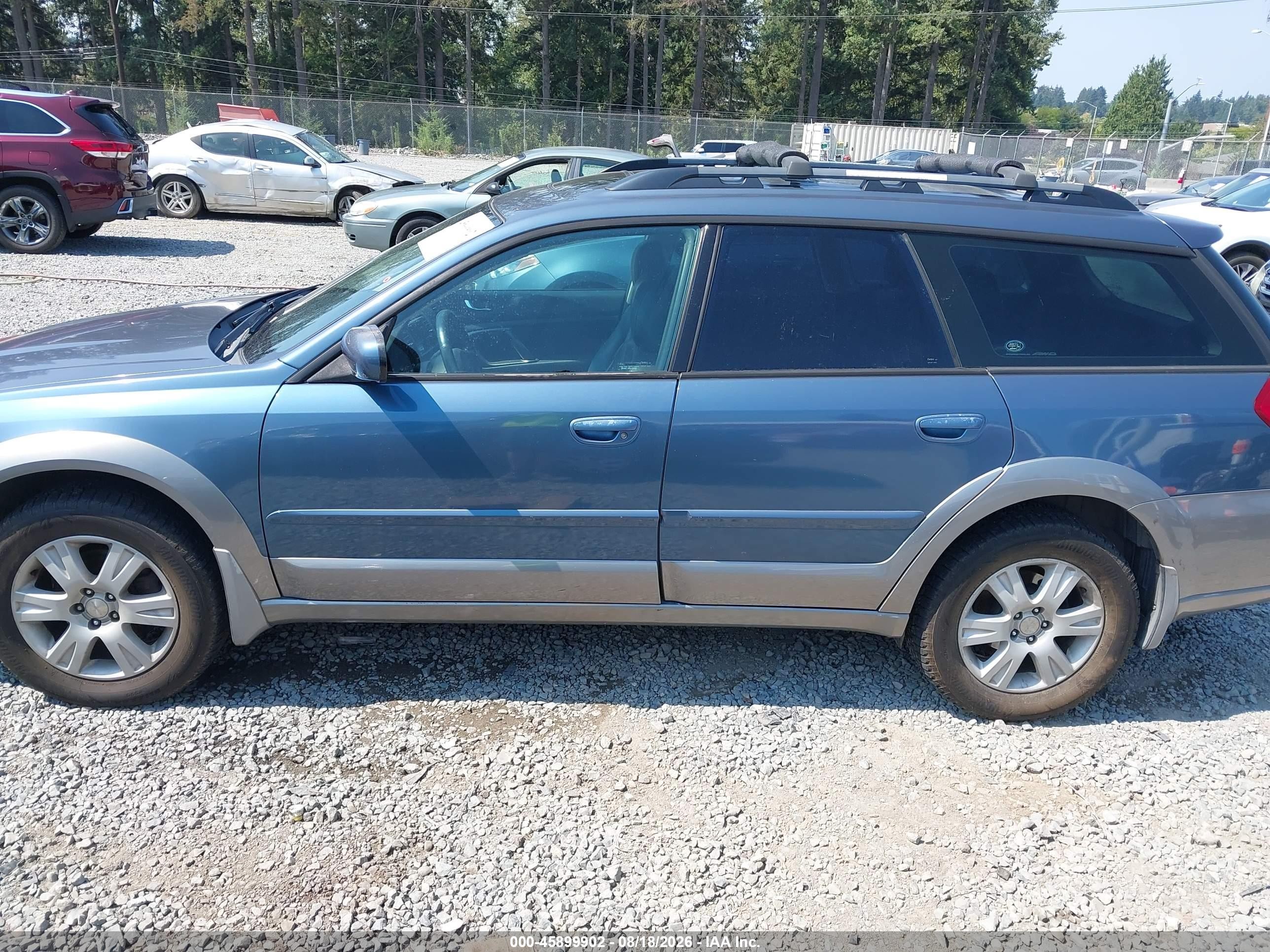 2005 Subaru Outback 2.5i Limited Синий vin: 4S4BP62C057385360