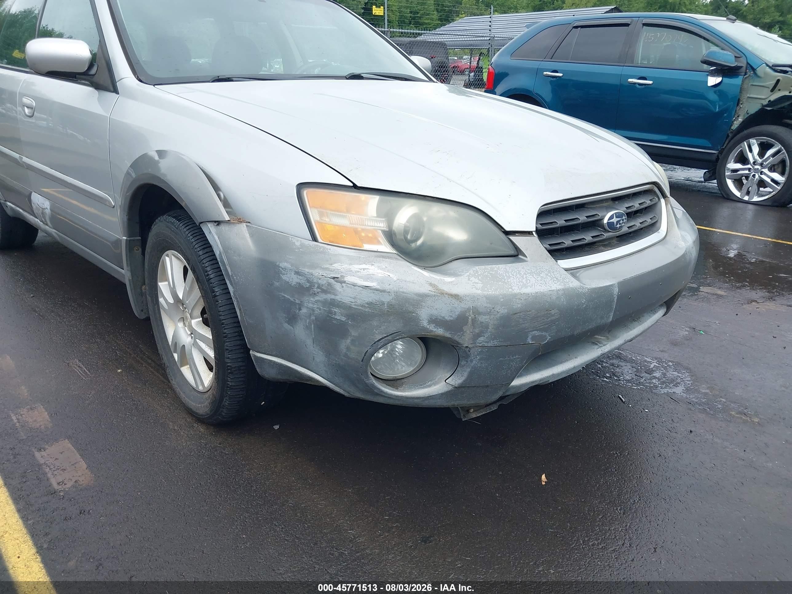 2005 Subaru Outback 2.5i Limited Серебряный vin: 4S4BP62C057390171