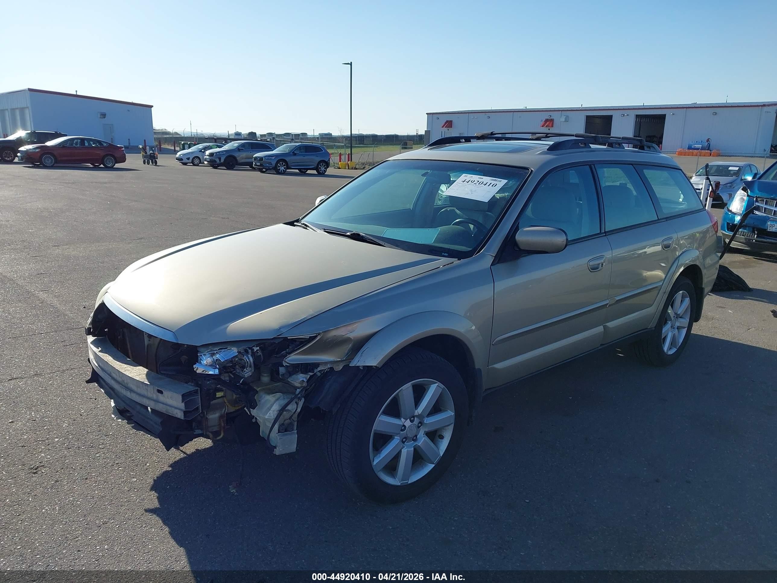 2008 Subaru Outback 2.5i Limited/2.5i Limited L.l. Bean Edition Gold vin: 4S4BP62C087329424