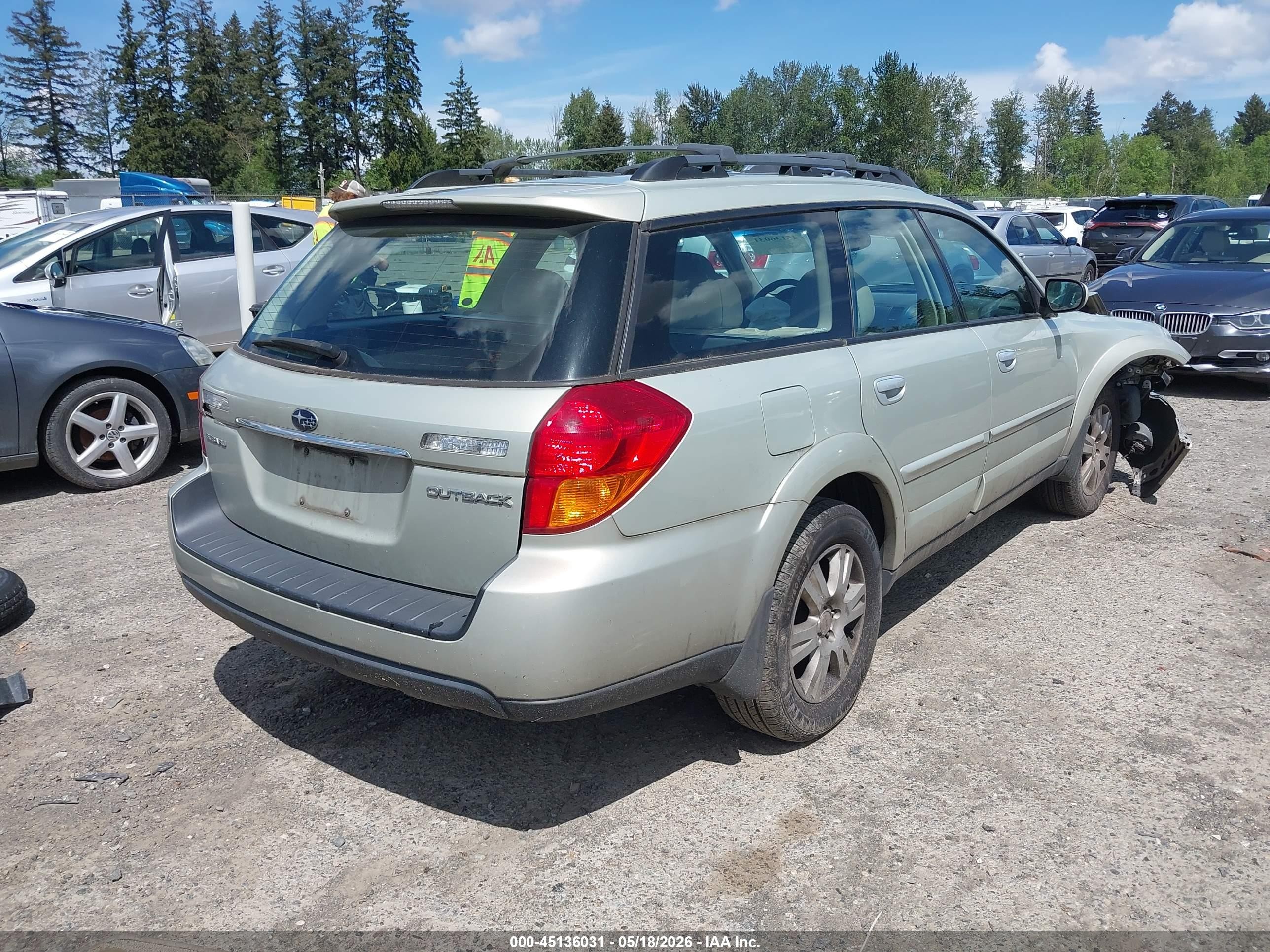 2005 Subaru Outback 2.5i Limited Gold vin: 4S4BP62C157329931
