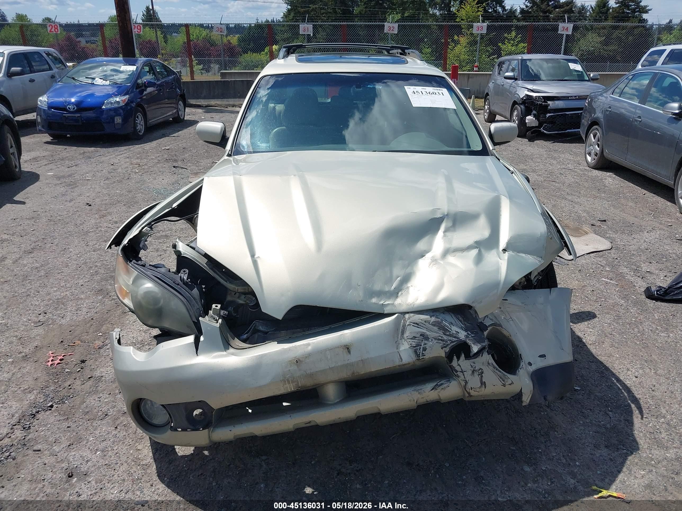 2005 Subaru Outback 2.5i Limited Gold vin: 4S4BP62C157329931
