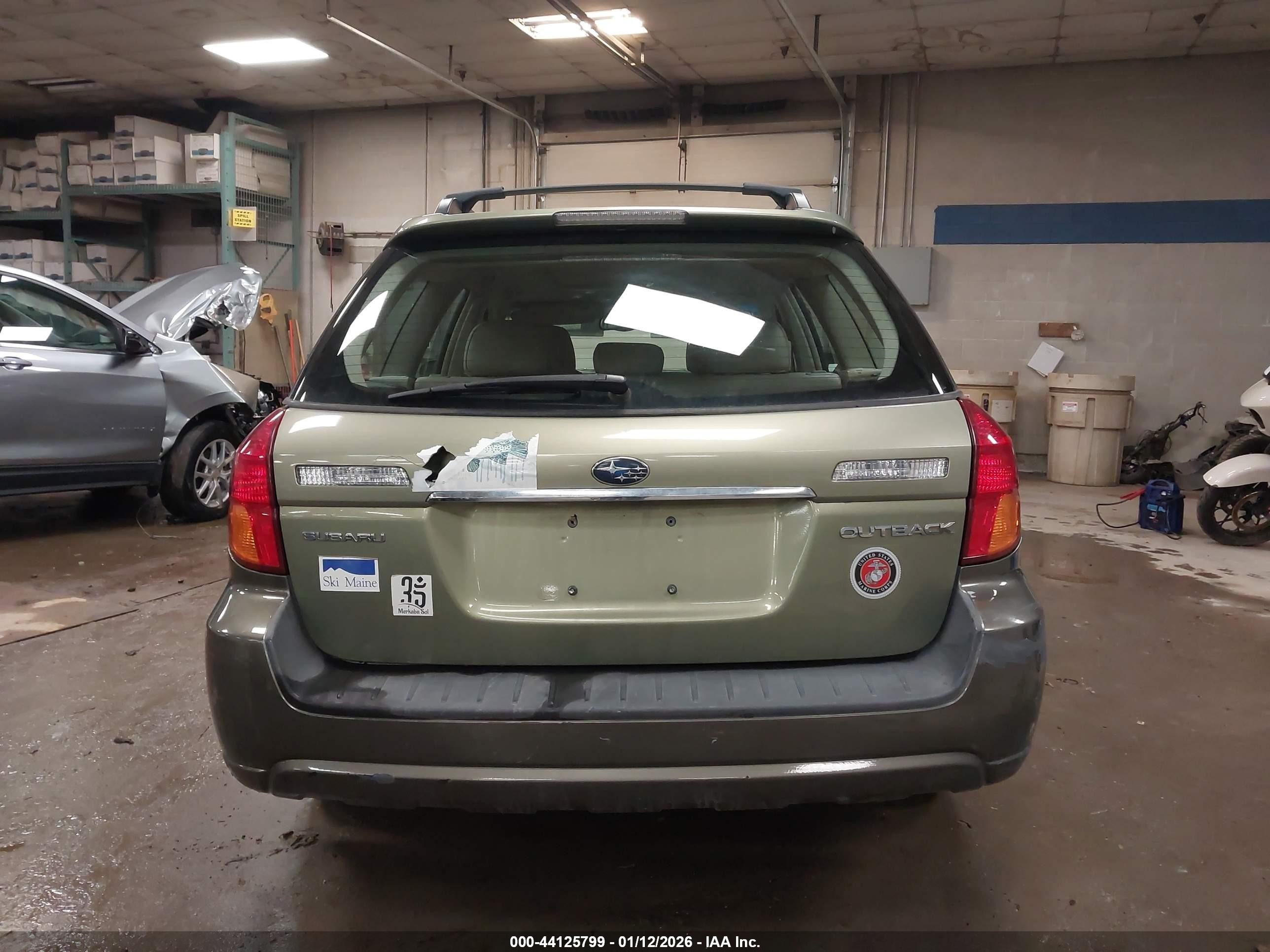 2006 Subaru Outback 2.5i Limited Green vin: 4S4BP62C167317201