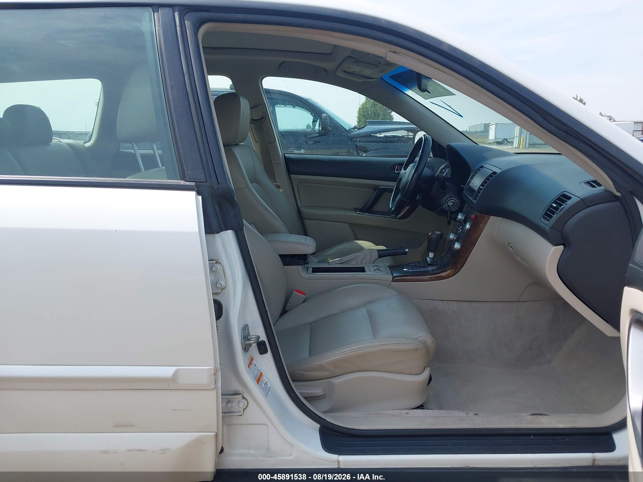2007 Subaru Outback 2.5i Limited White vin: 4S4BP62C177307432
