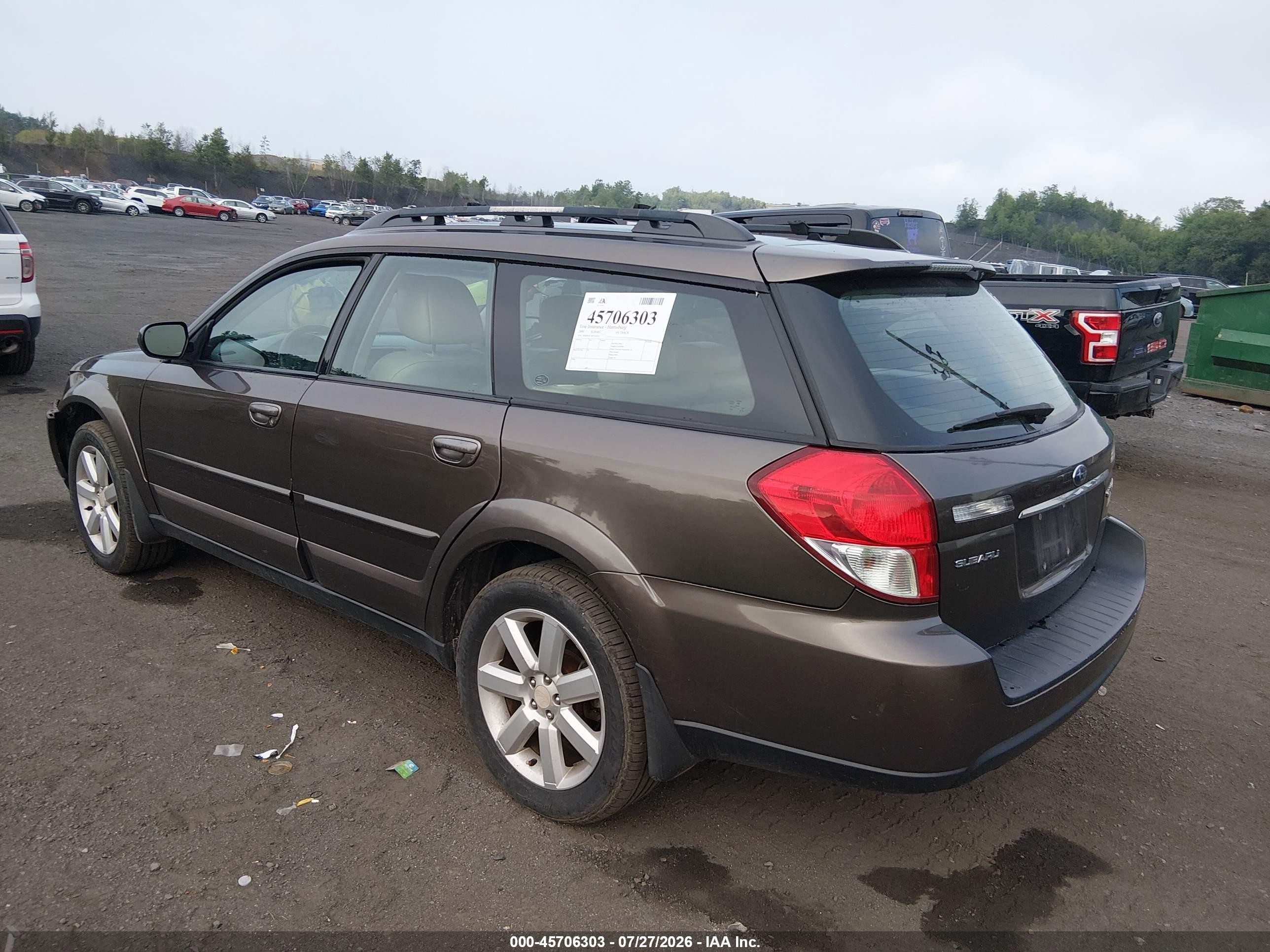 2008 Subaru Outback 2.5i Limited/2.5i Limited L.l. Bean Edition Gray vin: 4S4BP62C187336317