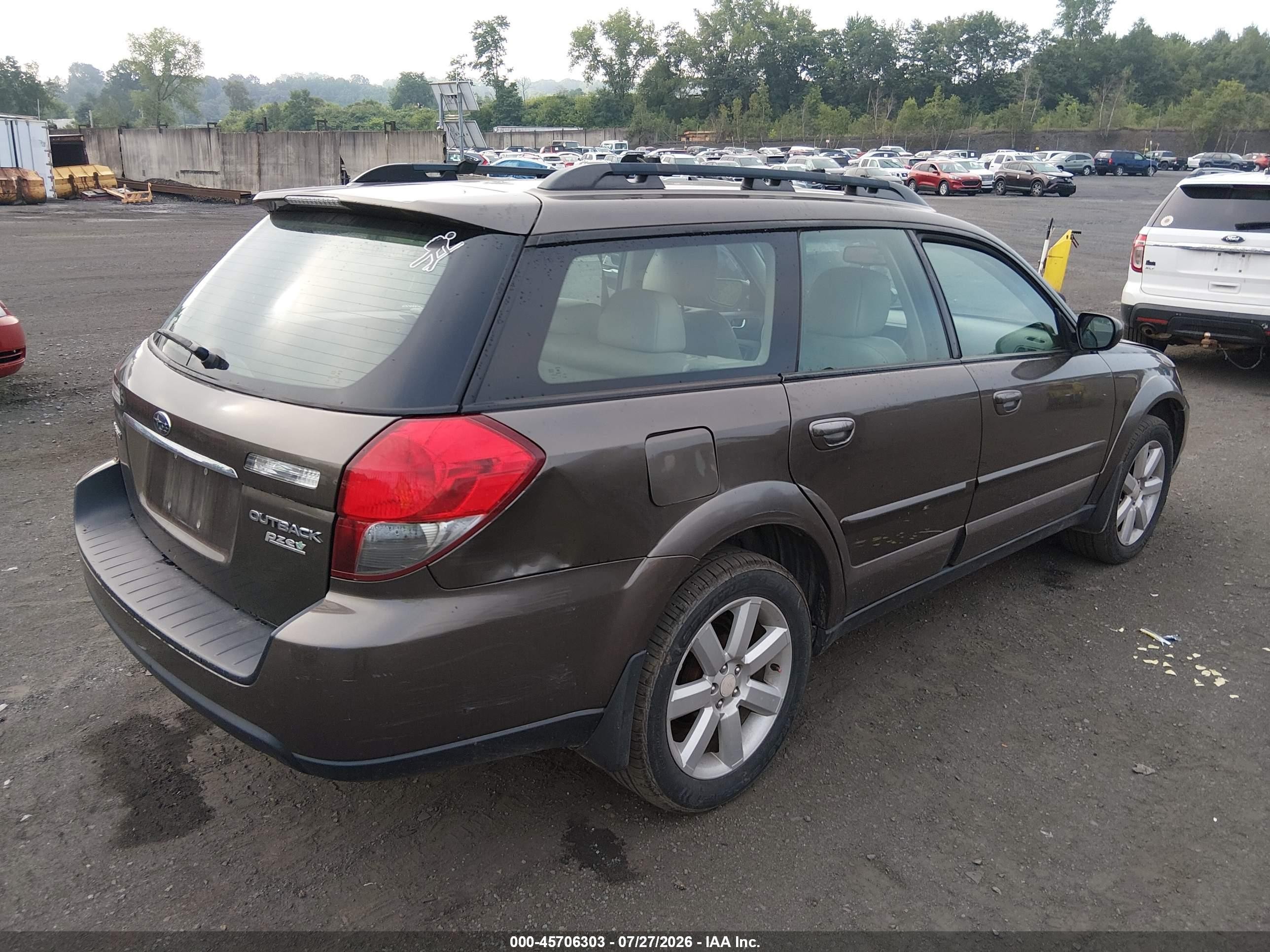 2008 Subaru Outback 2.5i Limited/2.5i Limited L.l. Bean Edition Gray vin: 4S4BP62C187336317