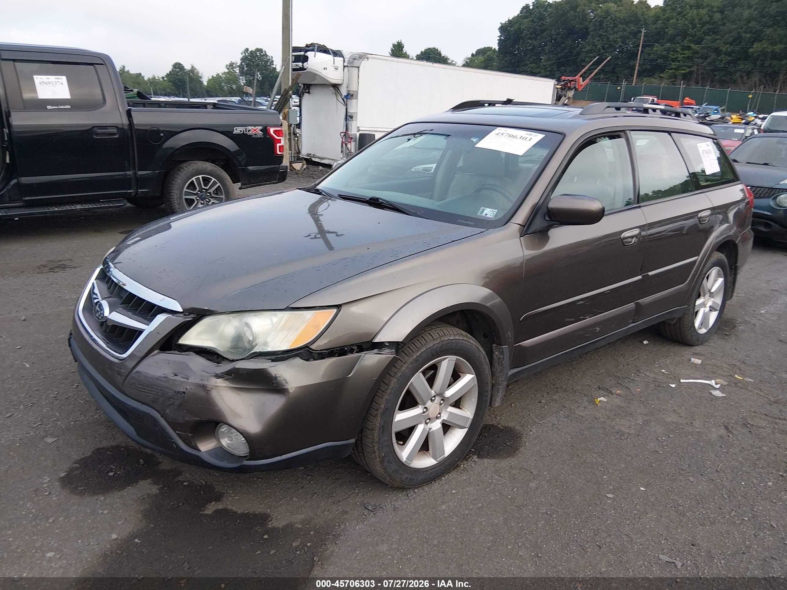 2008 Subaru Outback 2.5i Limited/2.5i Limited L.l. Bean Edition Gray vin: 4S4BP62C187336317