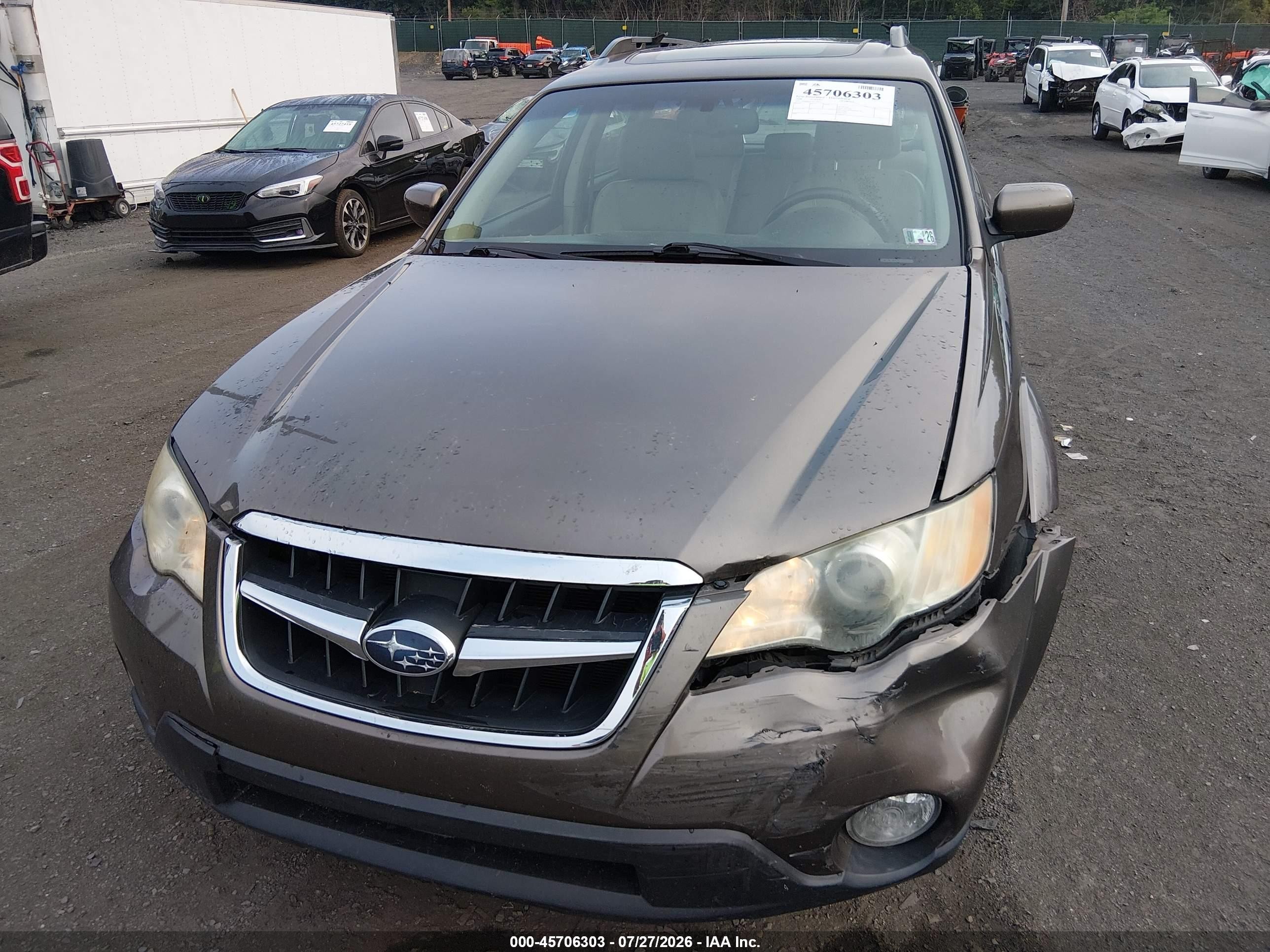 2008 Subaru Outback 2.5i Limited/2.5i Limited L.l. Bean Edition Gray vin: 4S4BP62C187336317
