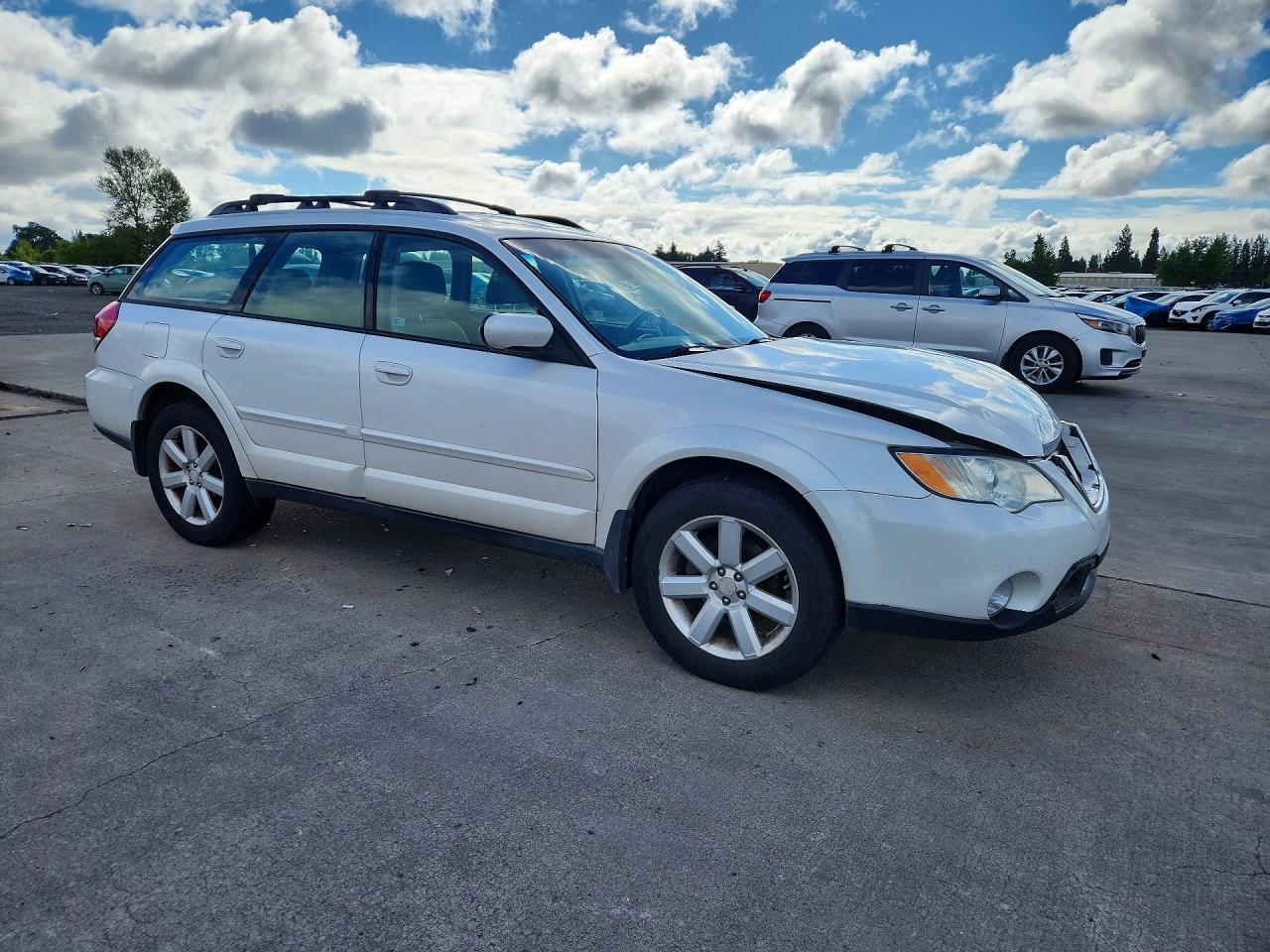 2008 Subaru Outback 2.5i Limited White vin: 4S4BP62C187346698