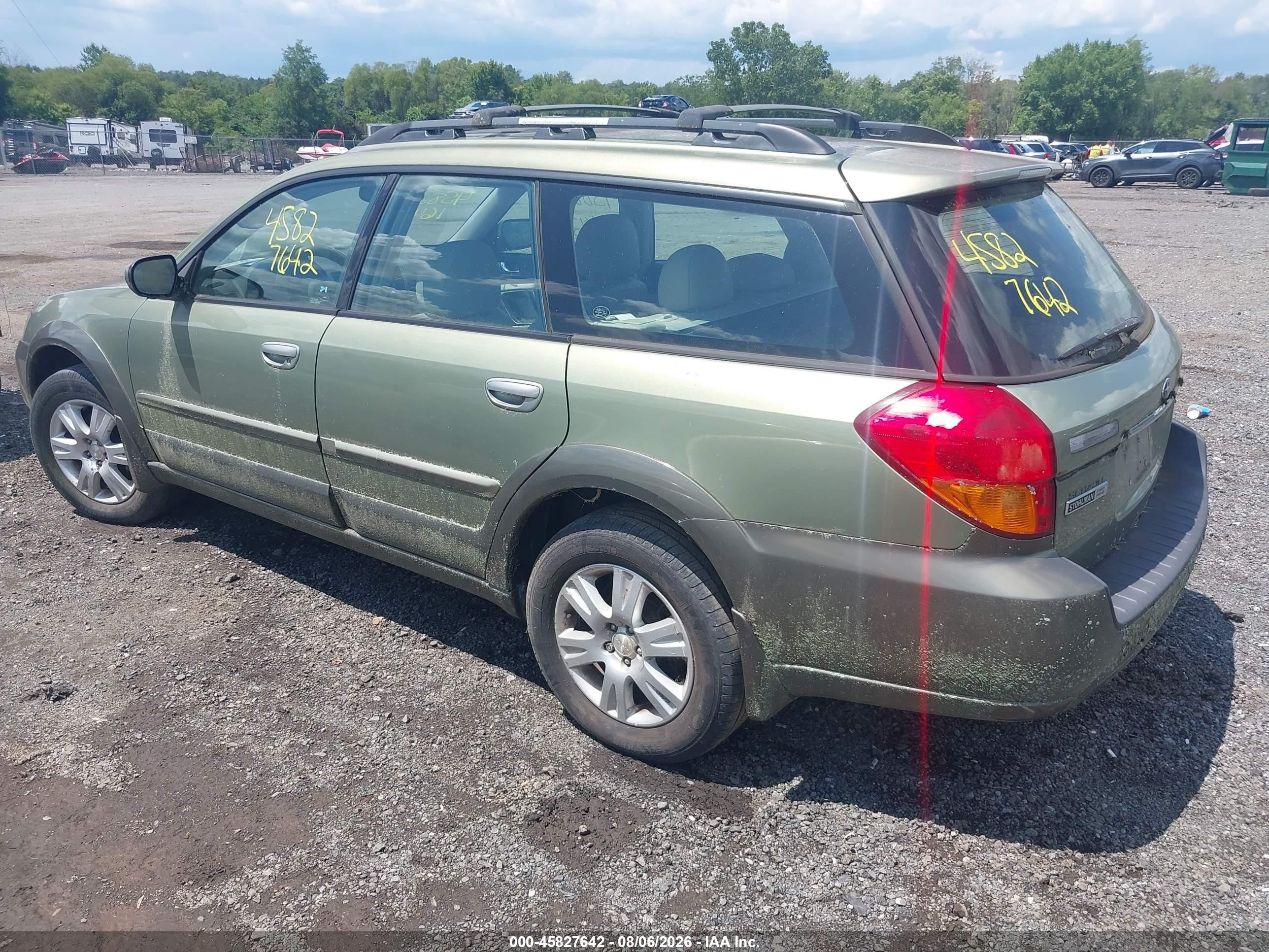 2005 Subaru Outback 2.5i Limited Green vin: 4S4BP62C257305086