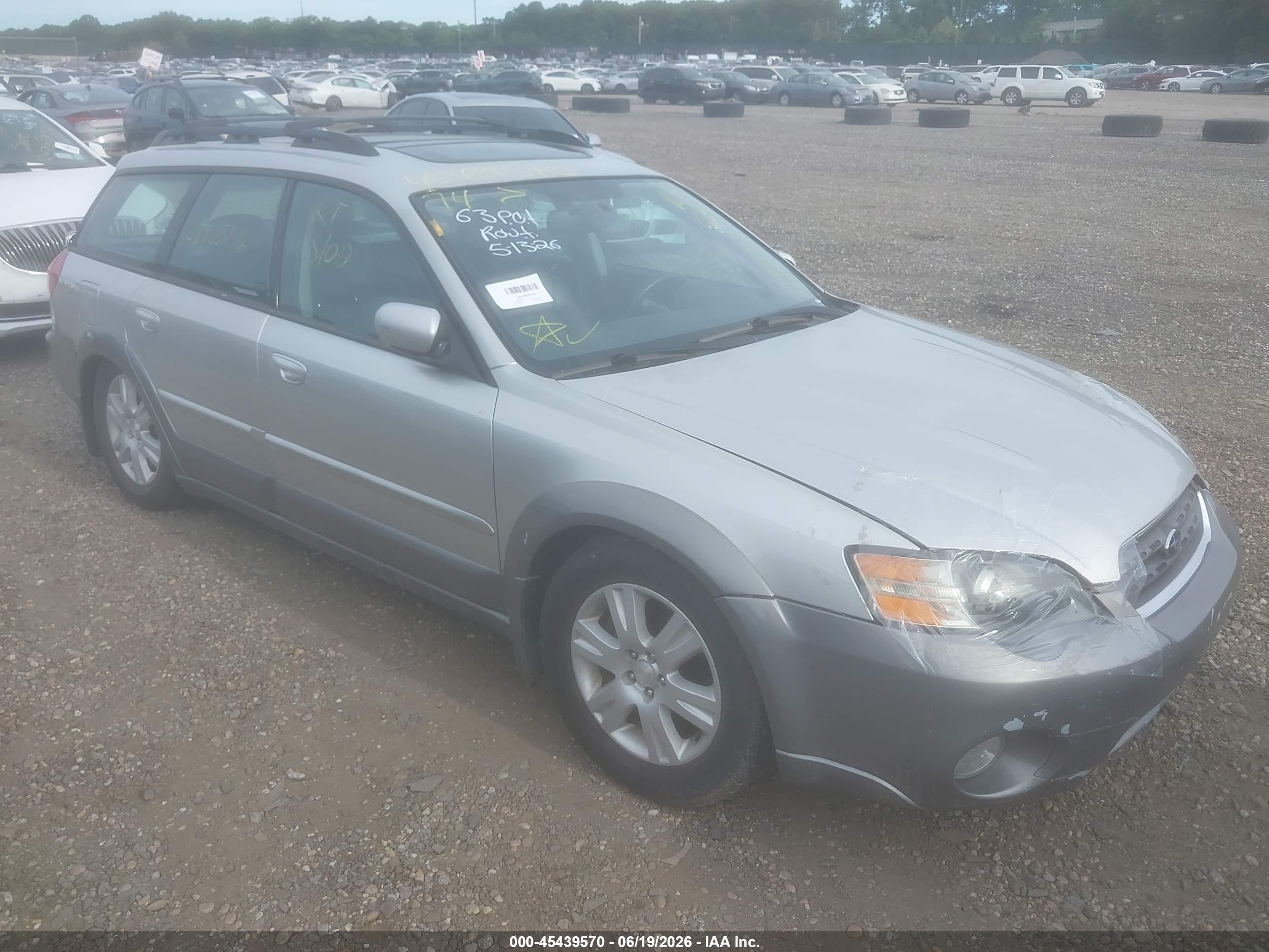 2005 Subaru Outback 2.5i Limited Gray vin: 4S4BP62C257307646