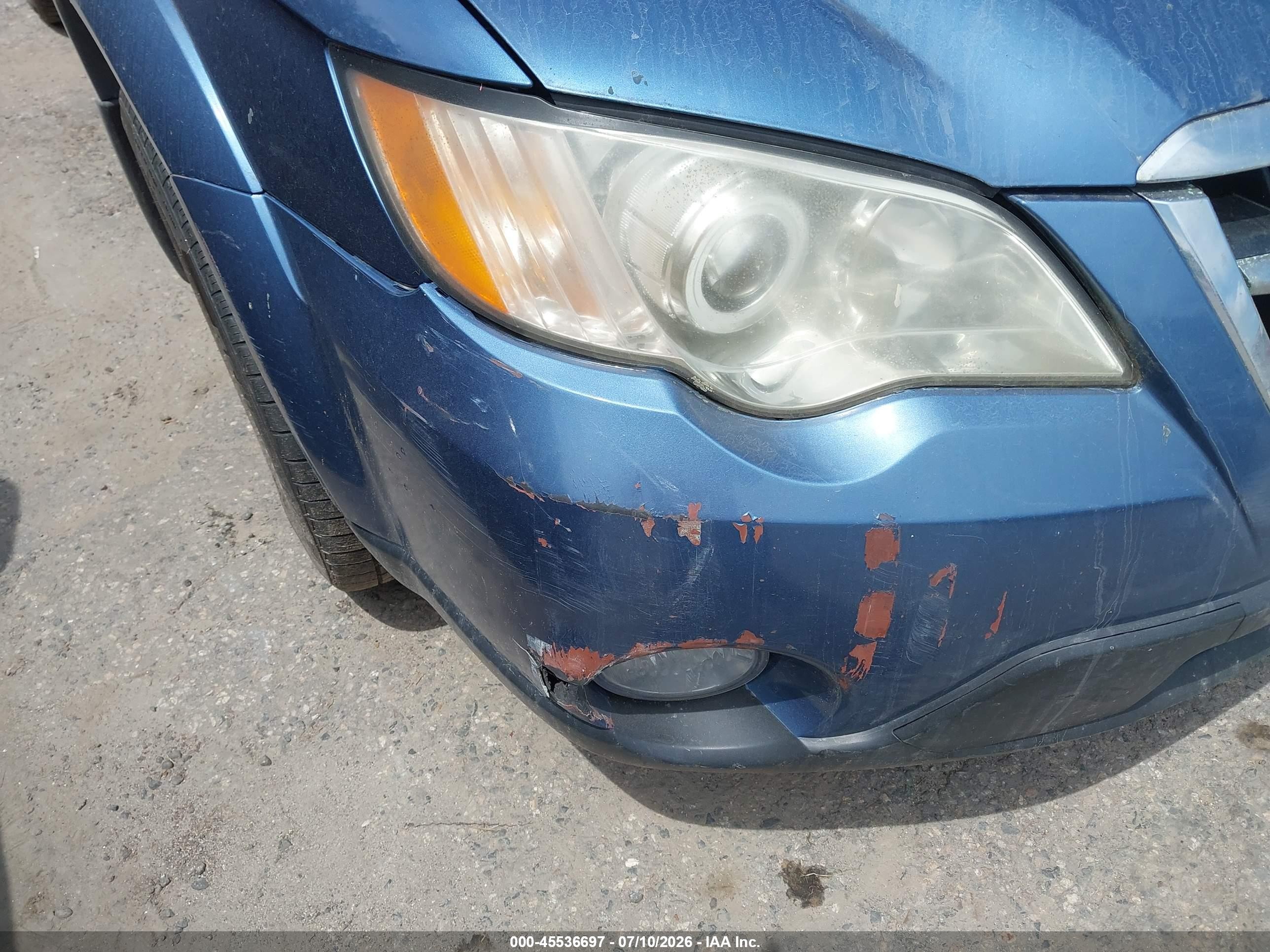 2008 Subaru Outback (natl) Ltd/ltd Ll Bean W/nav/ltd Ll Bean W/nav/vdc/ltd W/vdc Blue vin: 4S4BP62C287345365