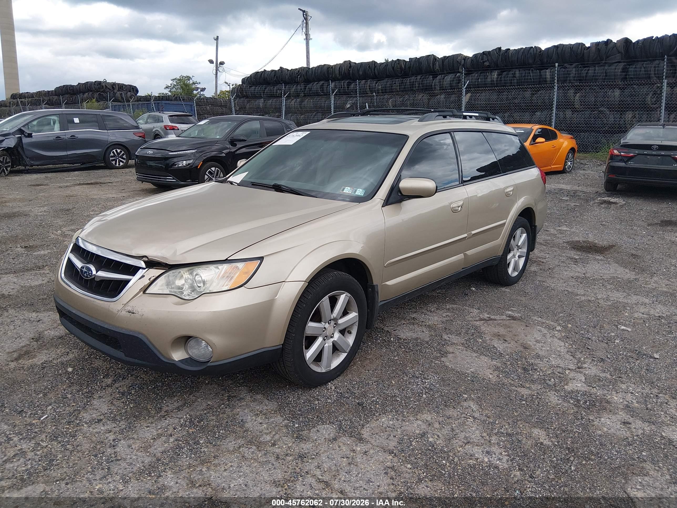 2008 Subaru Outback (natl) Ltd/ltd Ll Bean W/nav/ltd Ll Bean W/nav/vdc/ltd W/vdc Gold vin: 4S4BP62C287362490