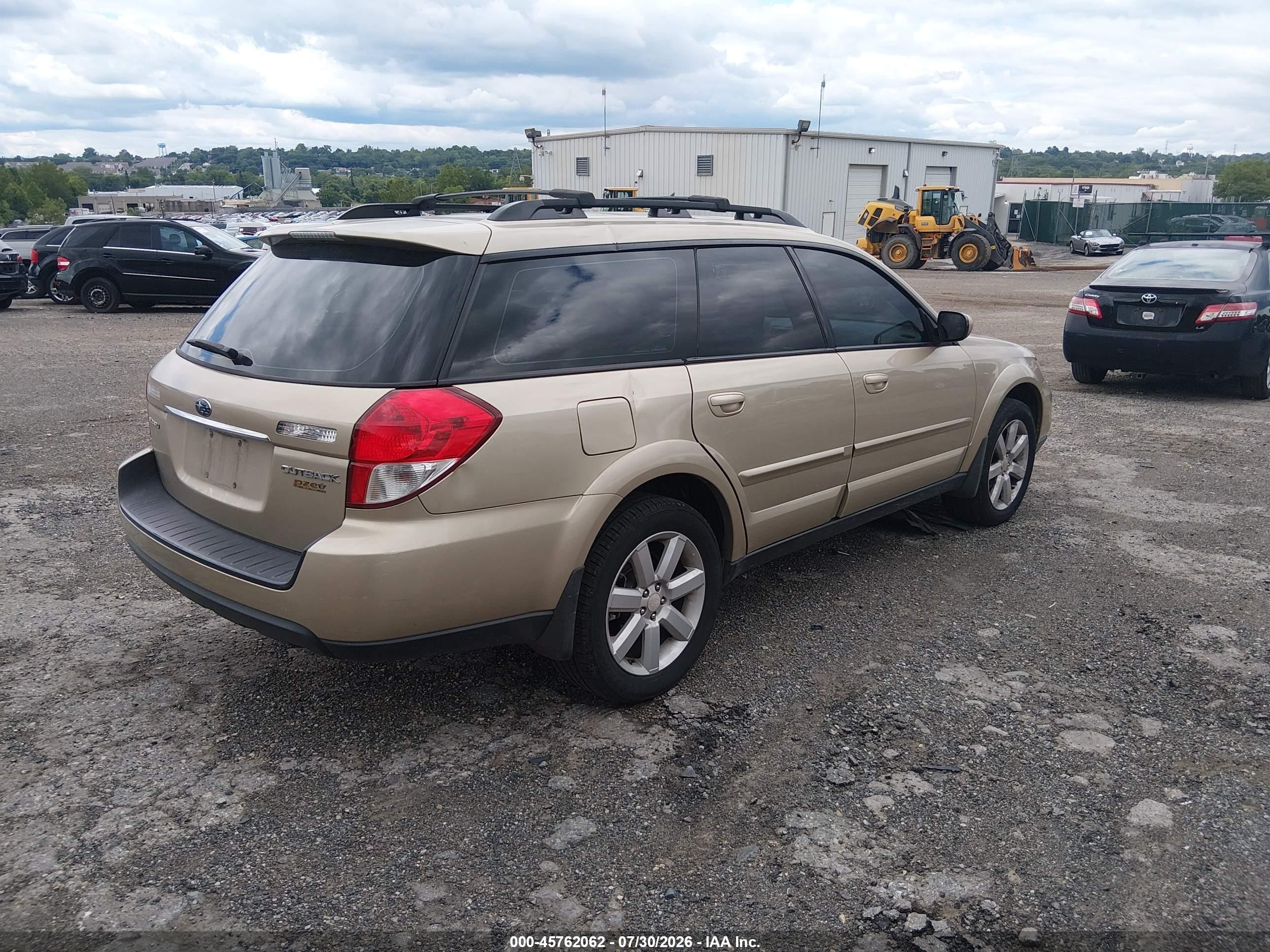 2008 Subaru Outback (natl) Ltd/ltd Ll Bean W/nav/ltd Ll Bean W/nav/vdc/ltd W/vdc Gold vin: 4S4BP62C287362490