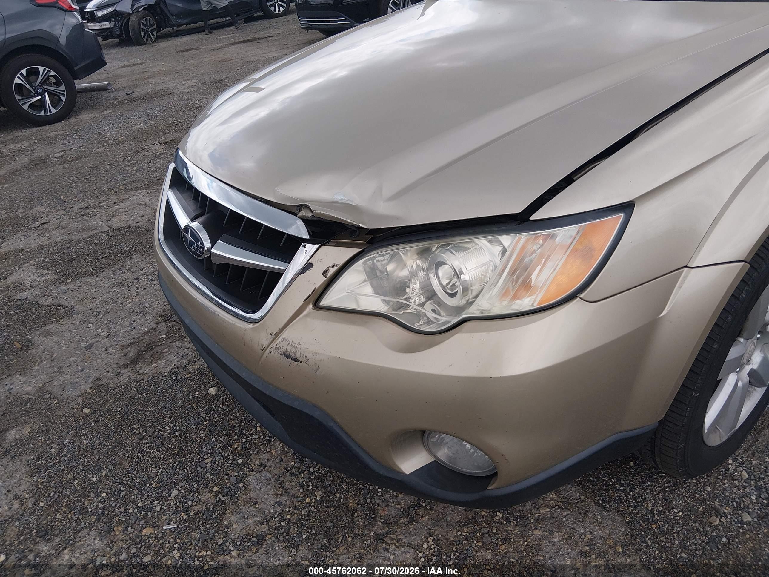 2008 Subaru Outback (natl) Ltd/ltd Ll Bean W/nav/ltd Ll Bean W/nav/vdc/ltd W/vdc Gold vin: 4S4BP62C287362490
