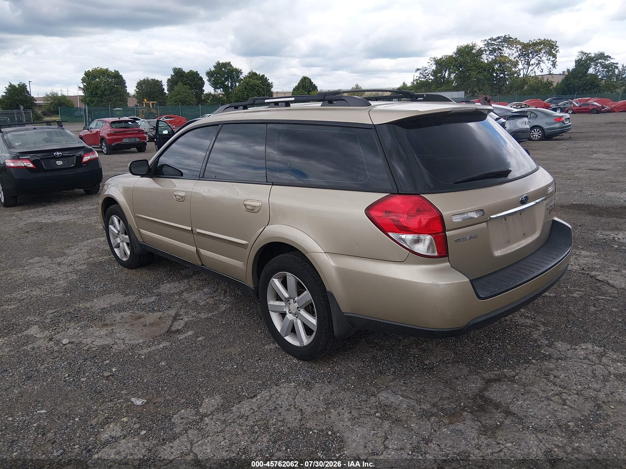 2008 Subaru Outback (natl) Ltd/ltd Ll Bean W/nav/ltd Ll Bean W/nav/vdc/ltd W/vdc Gold vin: 4S4BP62C287362490