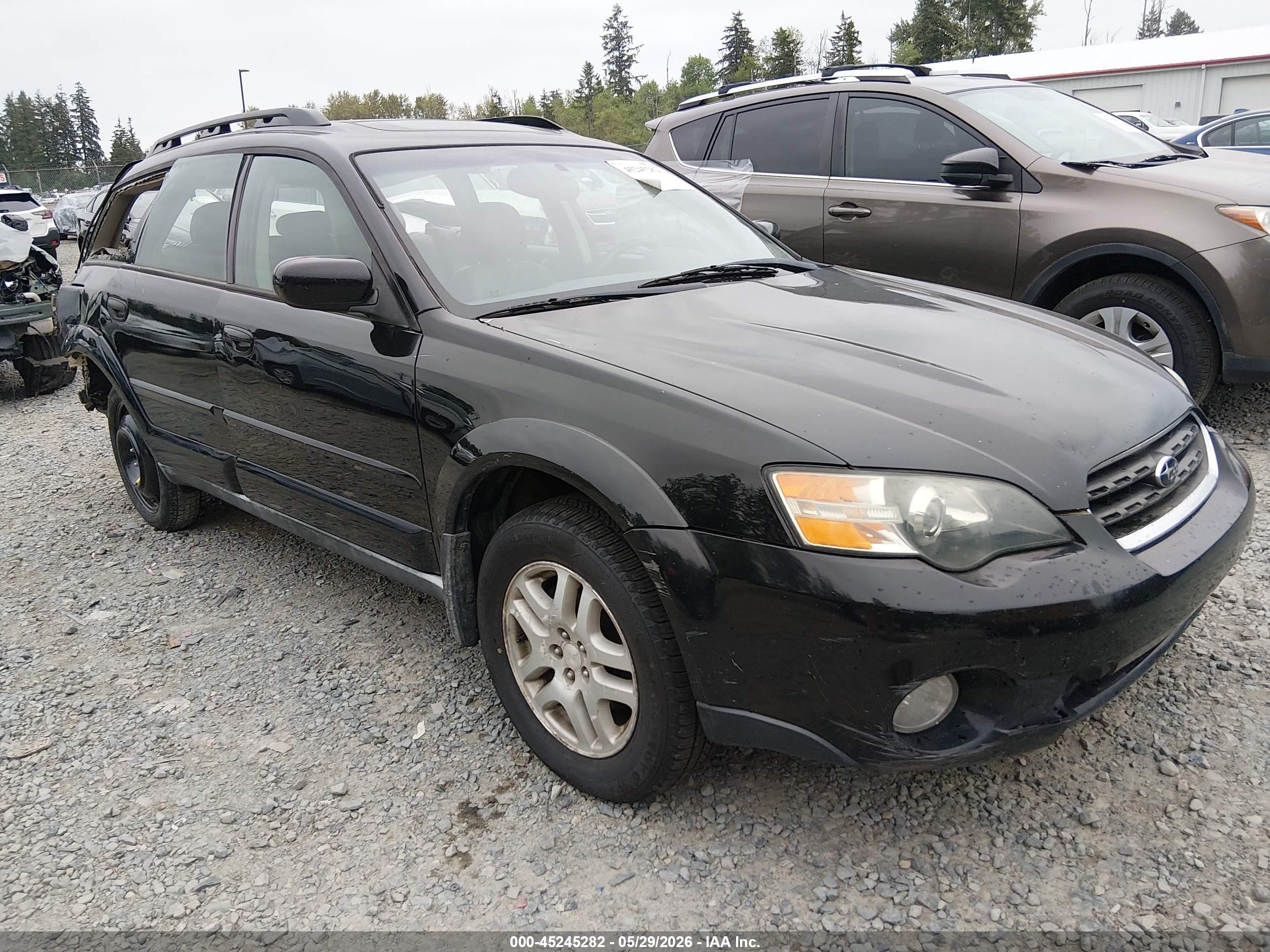 2005 Subaru Outback 2.5i Limited Black vin: 4S4BP62C356378523