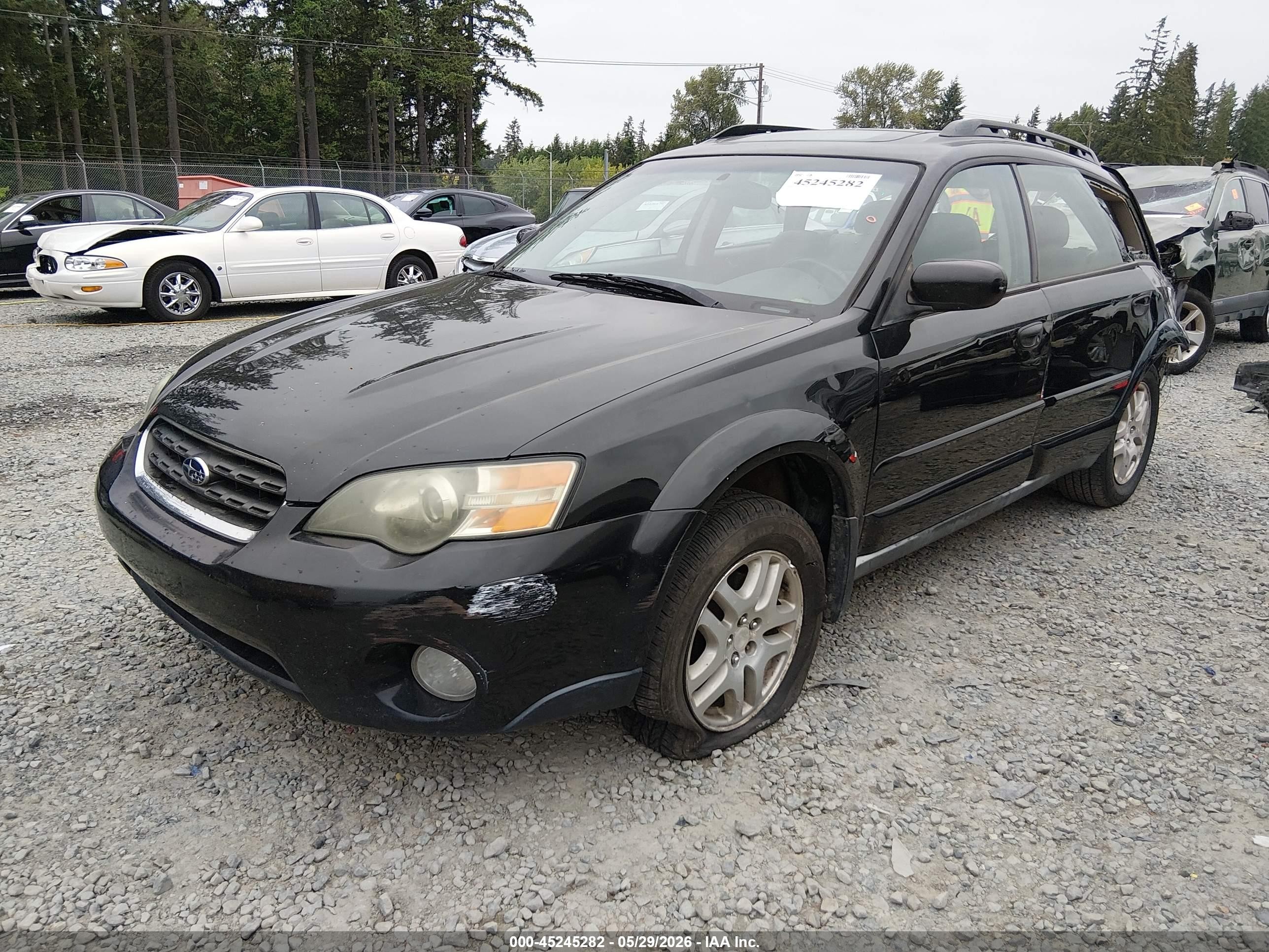 2005 Subaru Outback 2.5i Limited Black vin: 4S4BP62C356378523