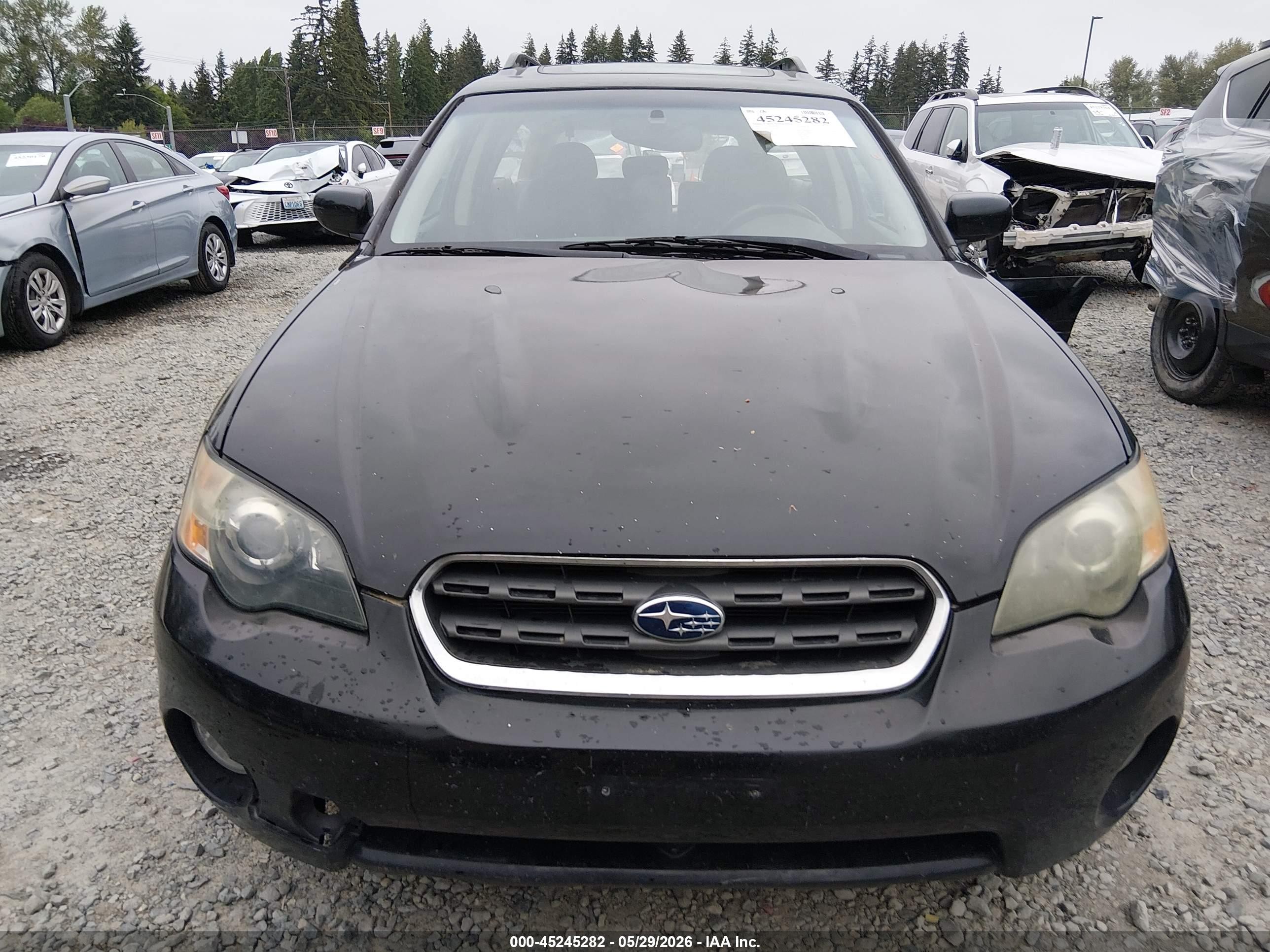 2005 Subaru Outback 2.5i Limited Black vin: 4S4BP62C356378523