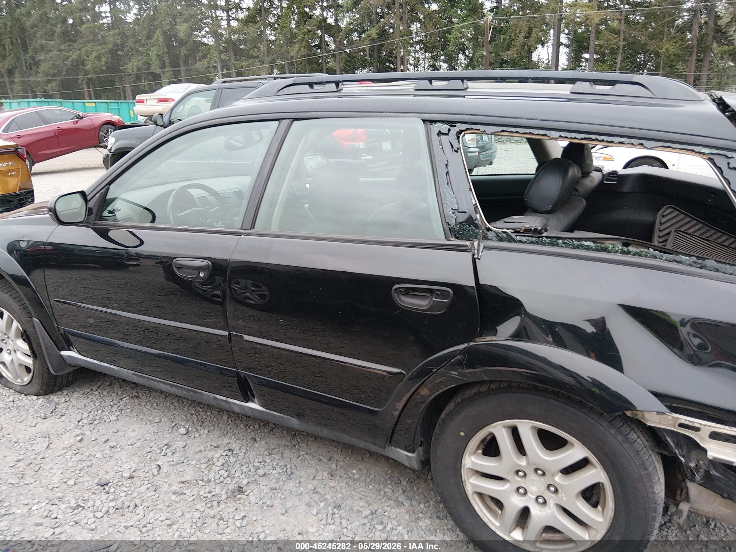 2005 Subaru Outback 2.5i Limited Black vin: 4S4BP62C356378523