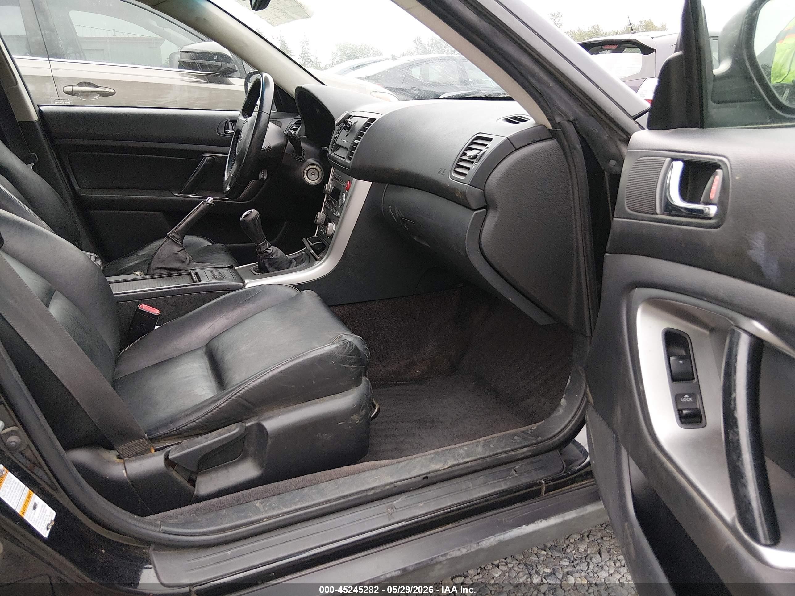 2005 Subaru Outback 2.5i Limited Black vin: 4S4BP62C356378523