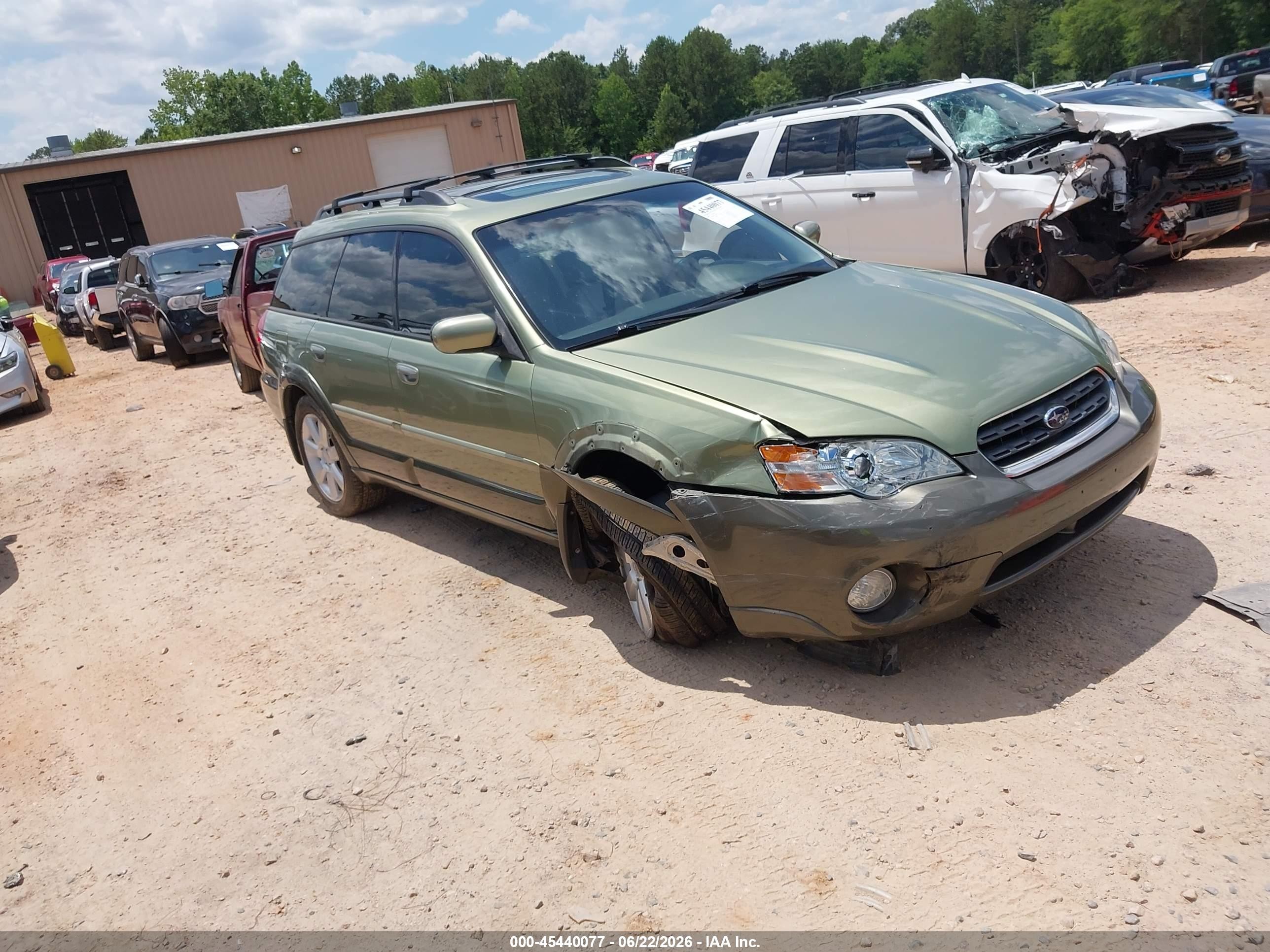 2006 Subaru Outback 2.5i Limited Green vin: 4S4BP62C366327461
