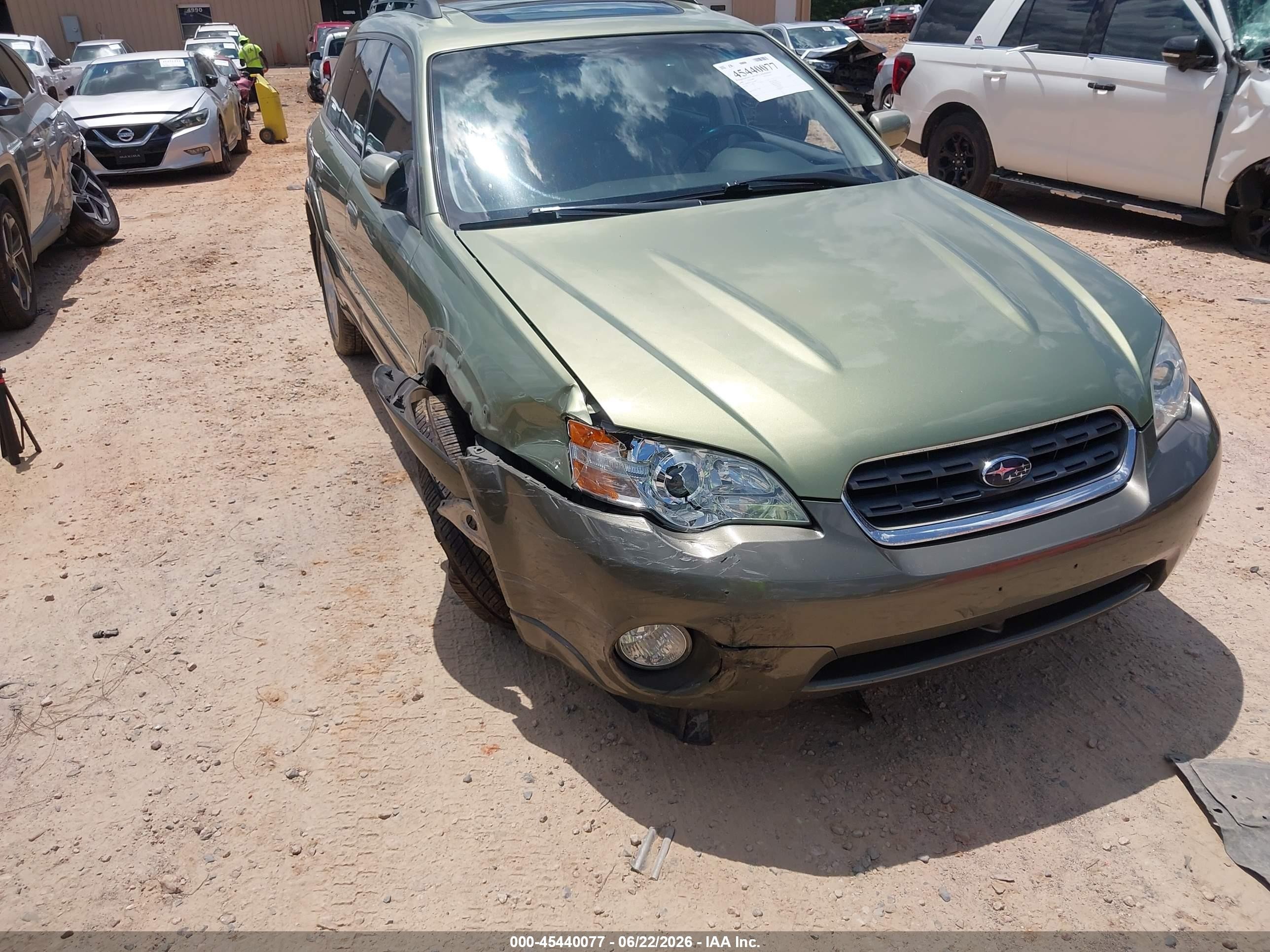 2006 Subaru Outback 2.5i Limited Green vin: 4S4BP62C366327461