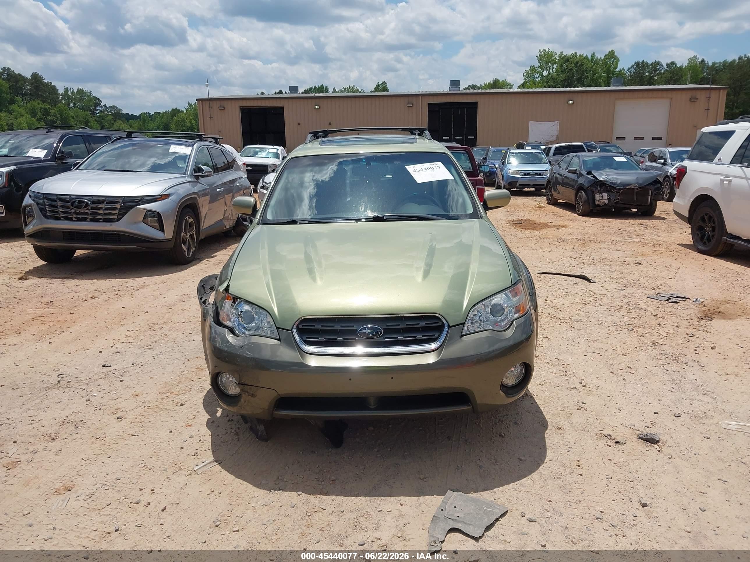 2006 Subaru Outback 2.5i Limited Green vin: 4S4BP62C366327461