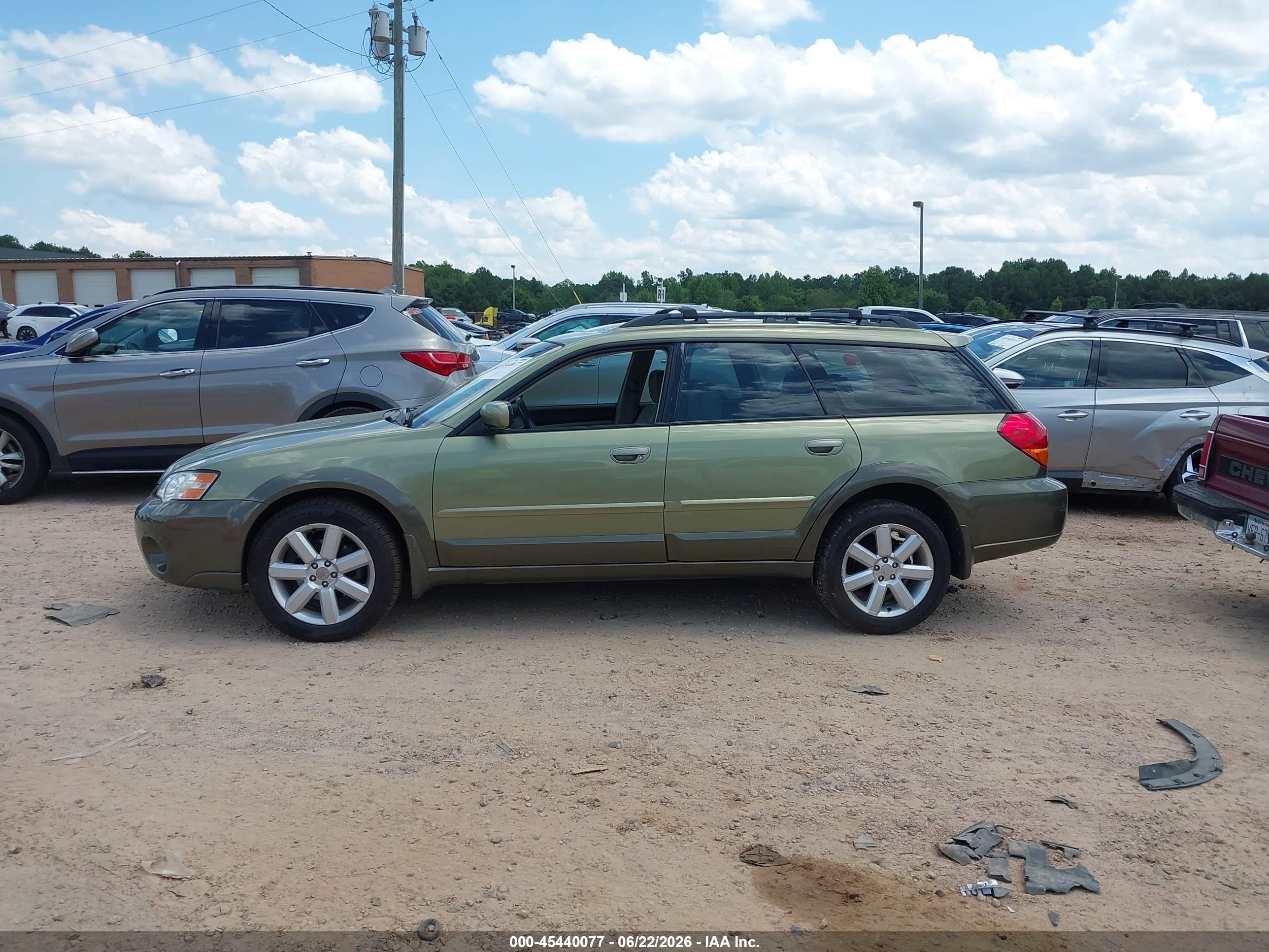 2006 Subaru Outback 2.5i Limited Green vin: 4S4BP62C366327461