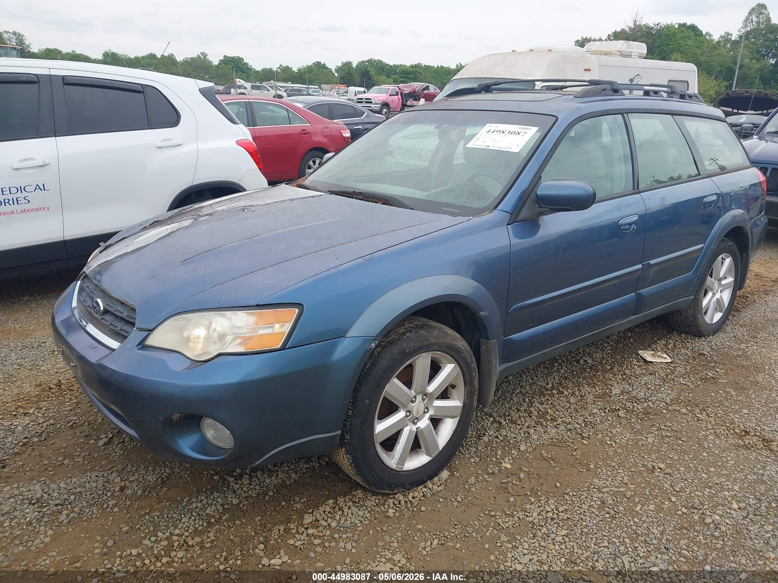2007 Subaru Outback 2.5i Limited Blue vin: 4S4BP62C377308064