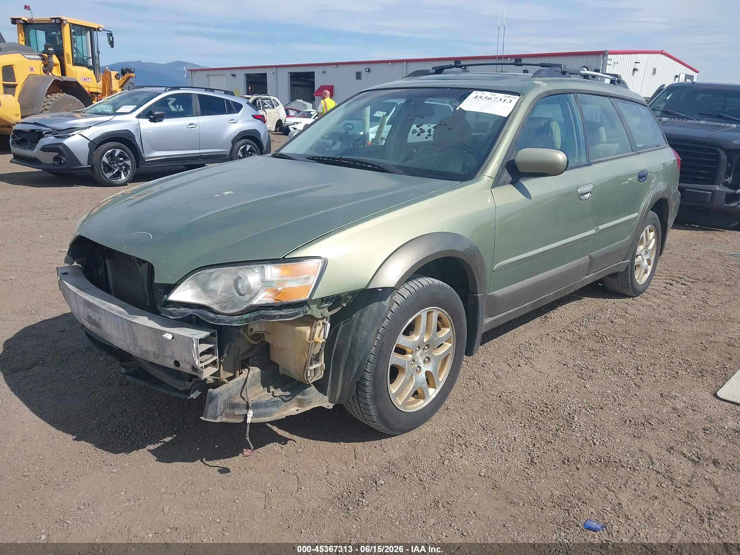 2006 Subaru Outback 2.5i Limited Зеленый vin: 4S4BP62C467357885