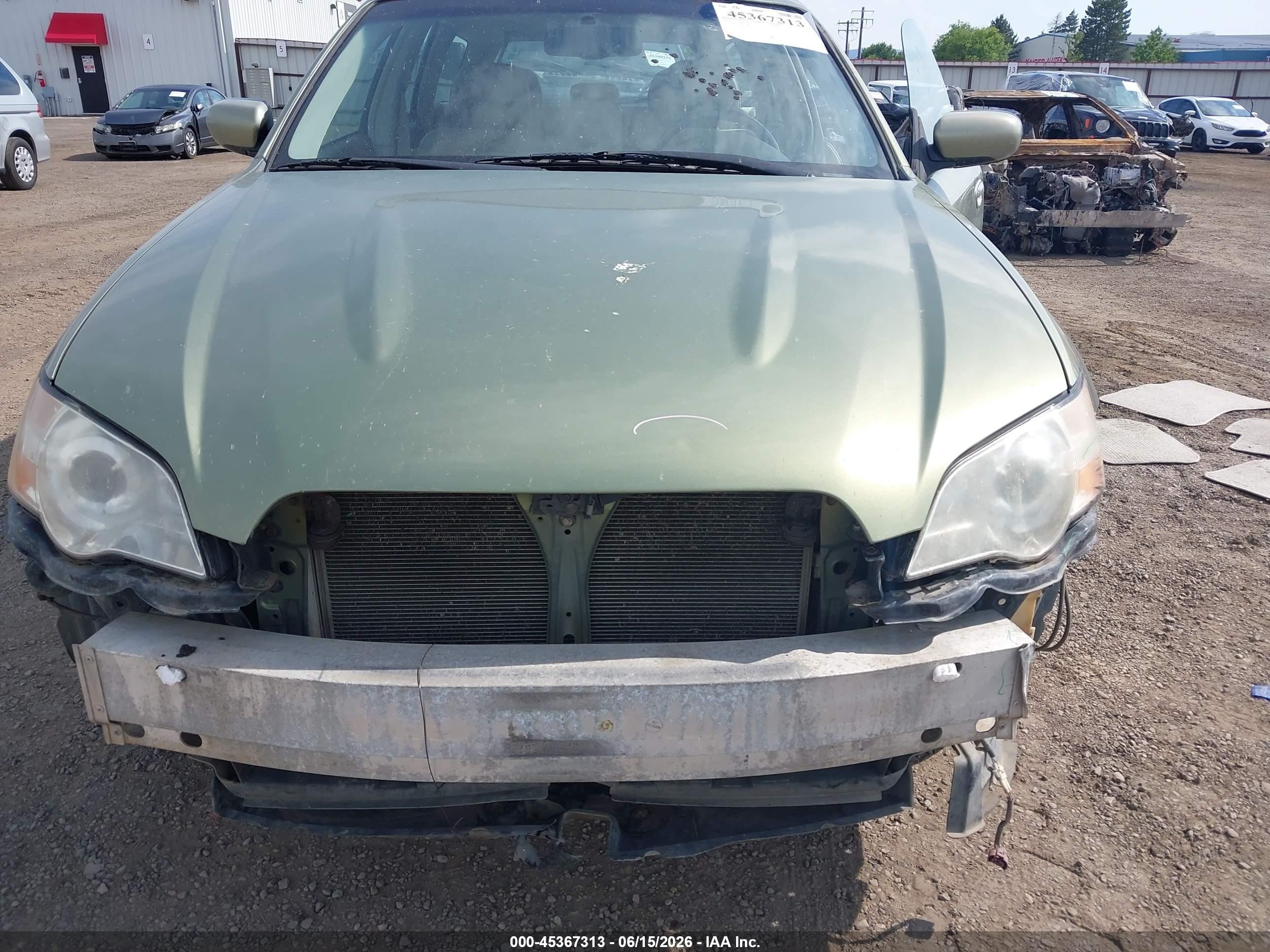 2006 Subaru Outback 2.5i Limited Зеленый vin: 4S4BP62C467357885