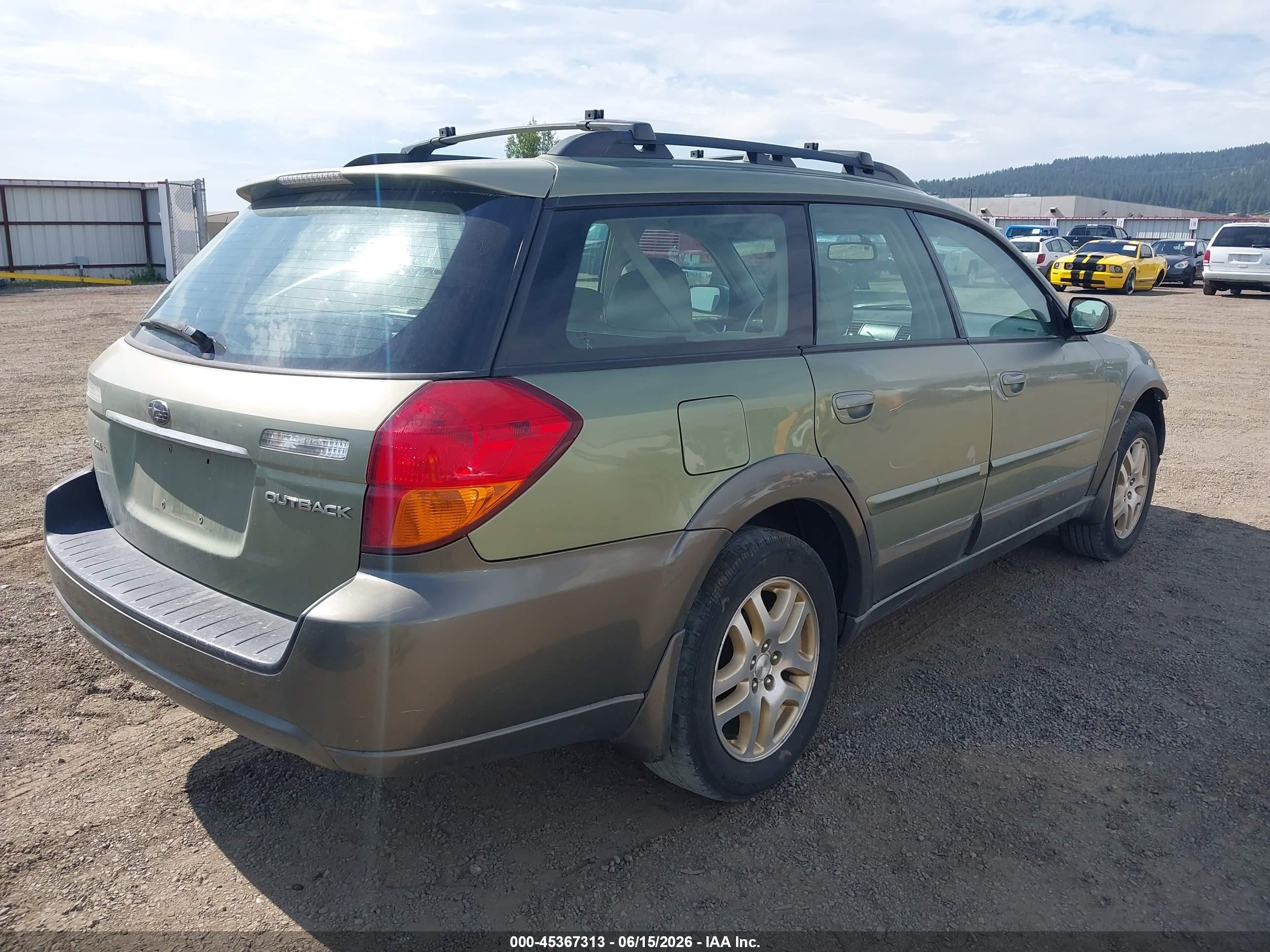 2006 Subaru Outback 2.5i Limited Зеленый vin: 4S4BP62C467357885