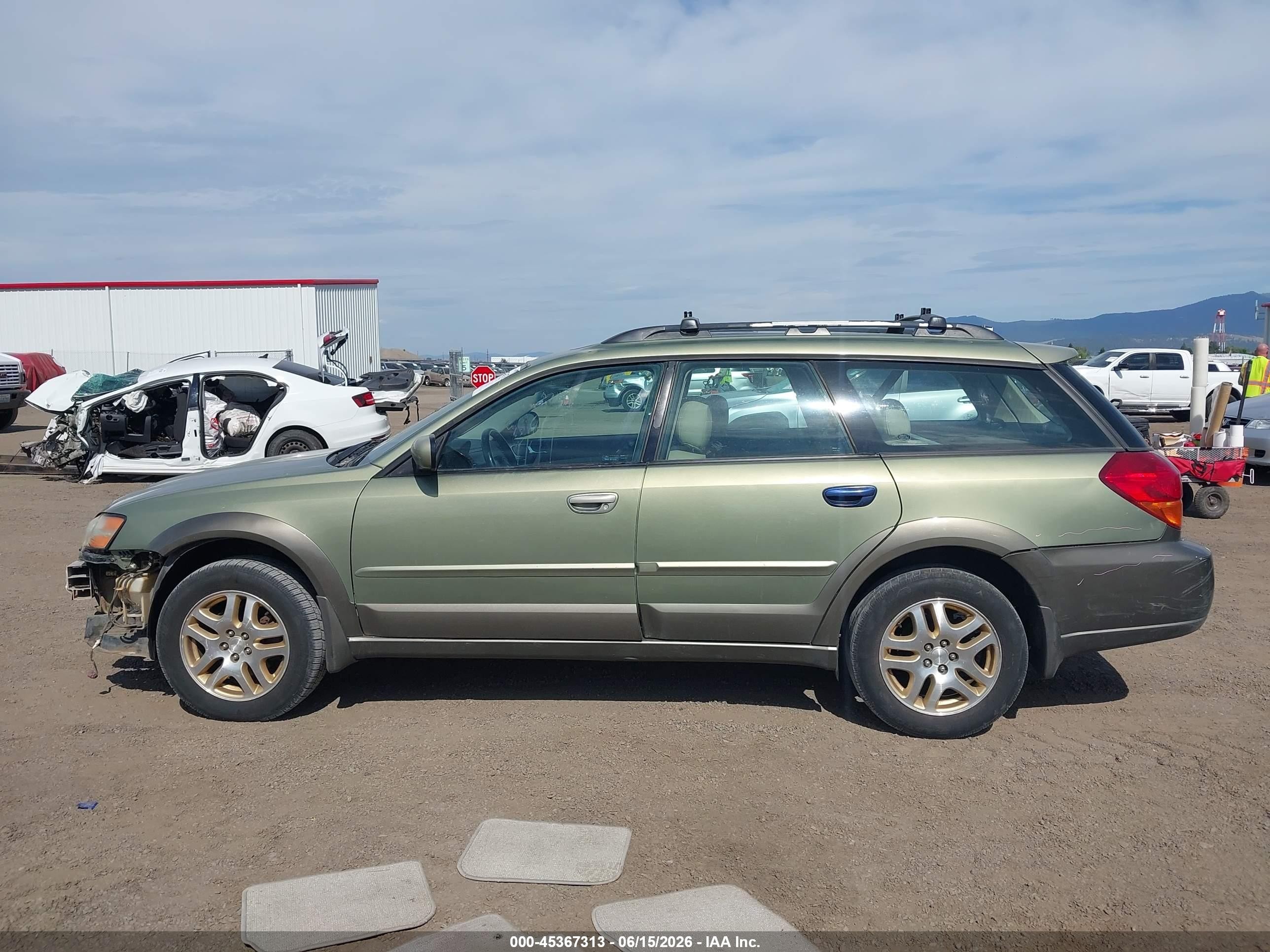 2006 Subaru Outback 2.5i Limited Зеленый vin: 4S4BP62C467357885