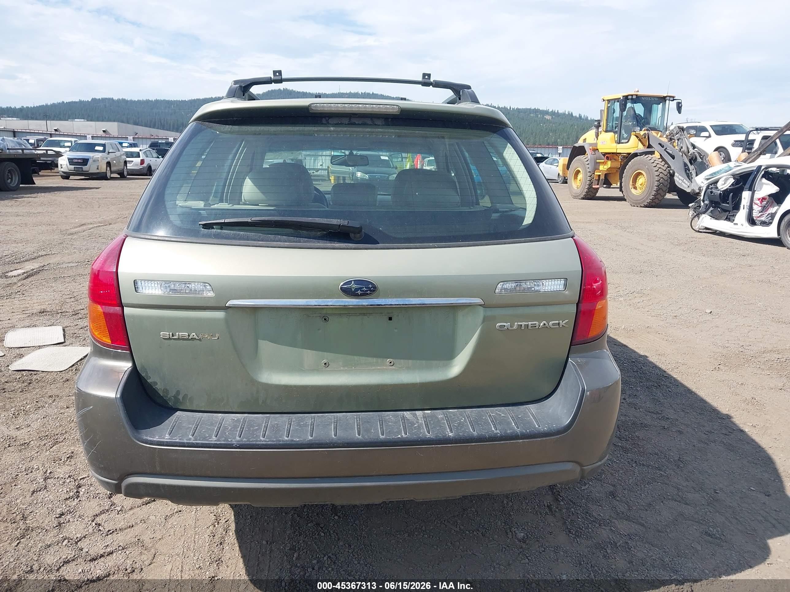 2006 Subaru Outback 2.5i Limited Зеленый vin: 4S4BP62C467357885