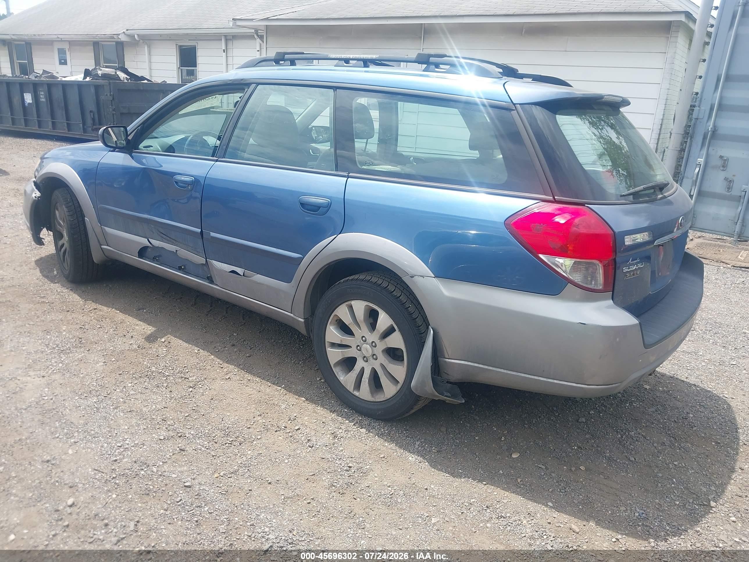 2008 Subaru Outback (natl) Ltd/ltd Ll Bean W/nav/ltd Ll Bean W/nav/vdc/ltd W/vdc Blue vin: 4S4BP62C487318216